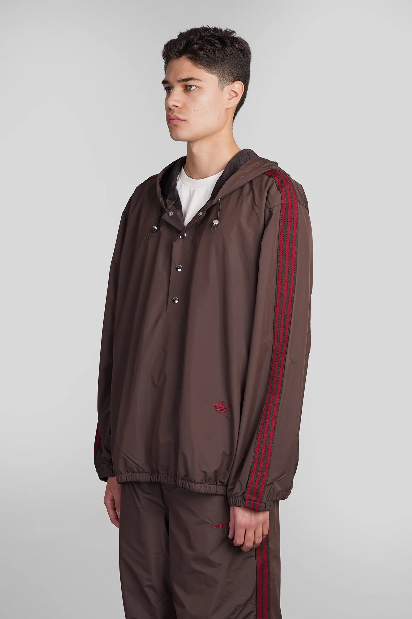 Nylon Anorak Casual jacket in brown nylon - Image 4