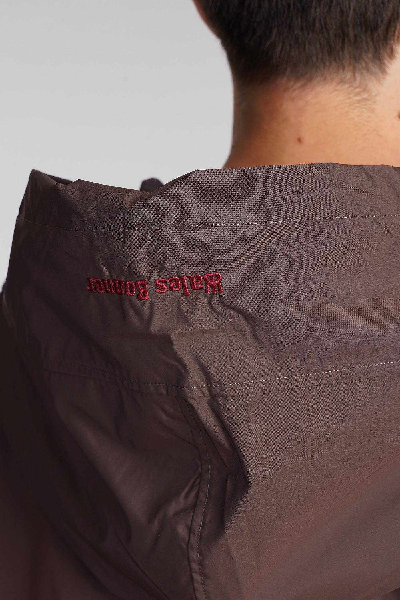 Nylon Anorak Casual jacket in brown nylon - Image 5