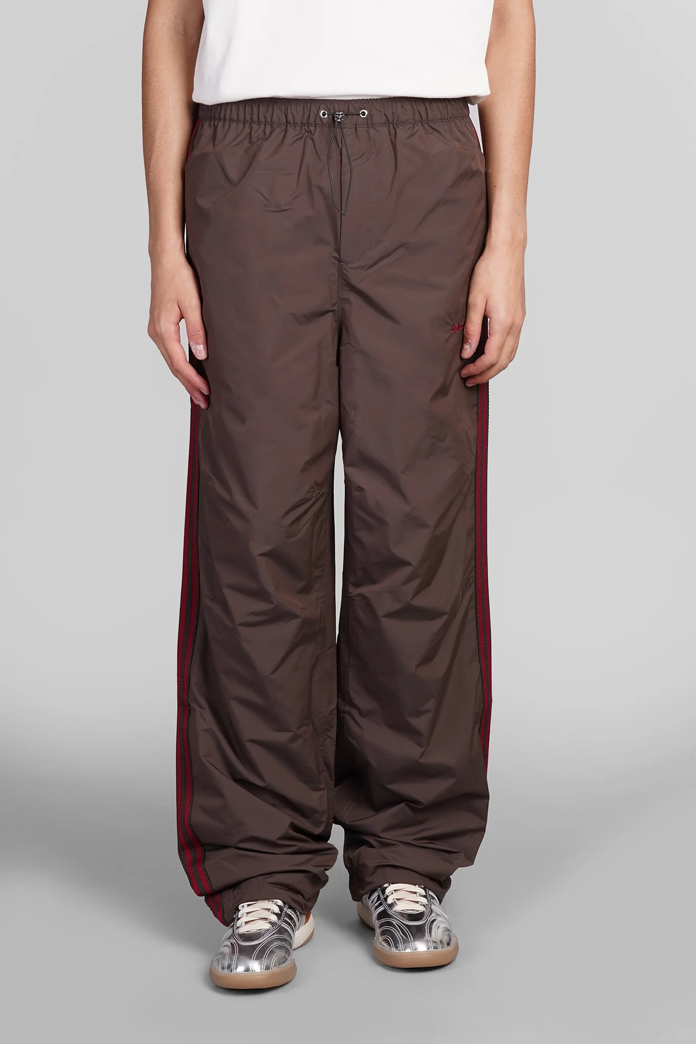 Nylon Tp Pants in brown nylon