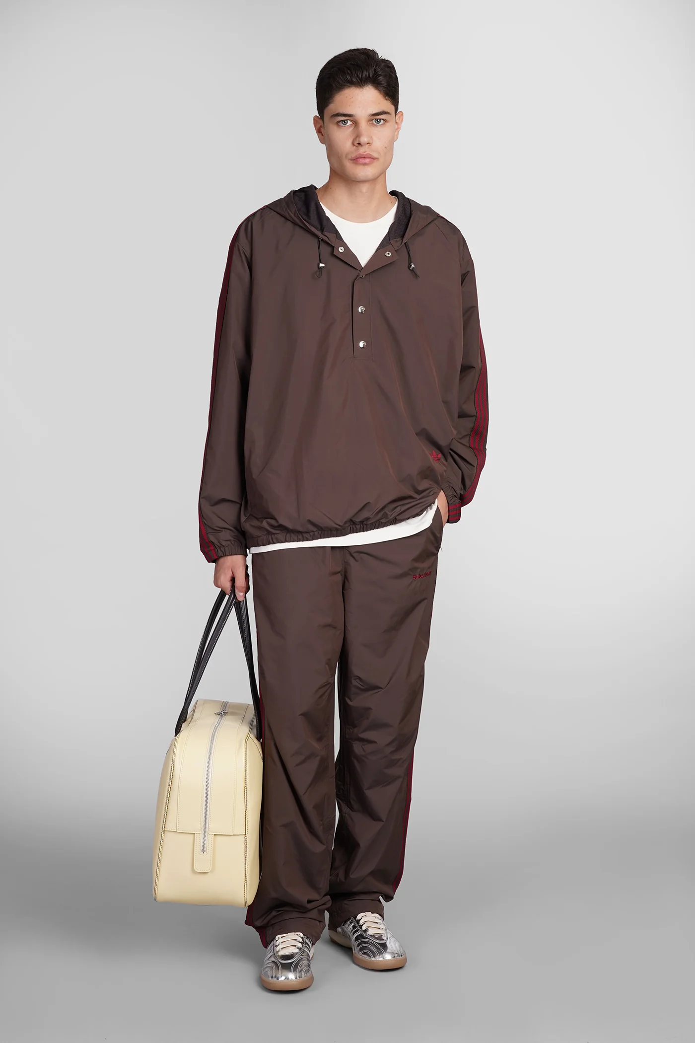 Nylon Tp Pants in brown nylon - Image 2