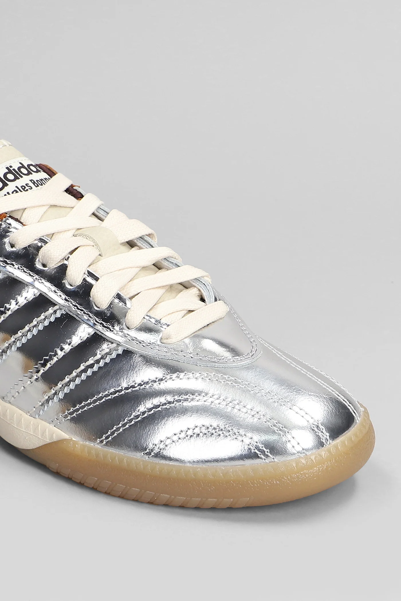 Samba Metallic Sneakers in silver leather - Image 5