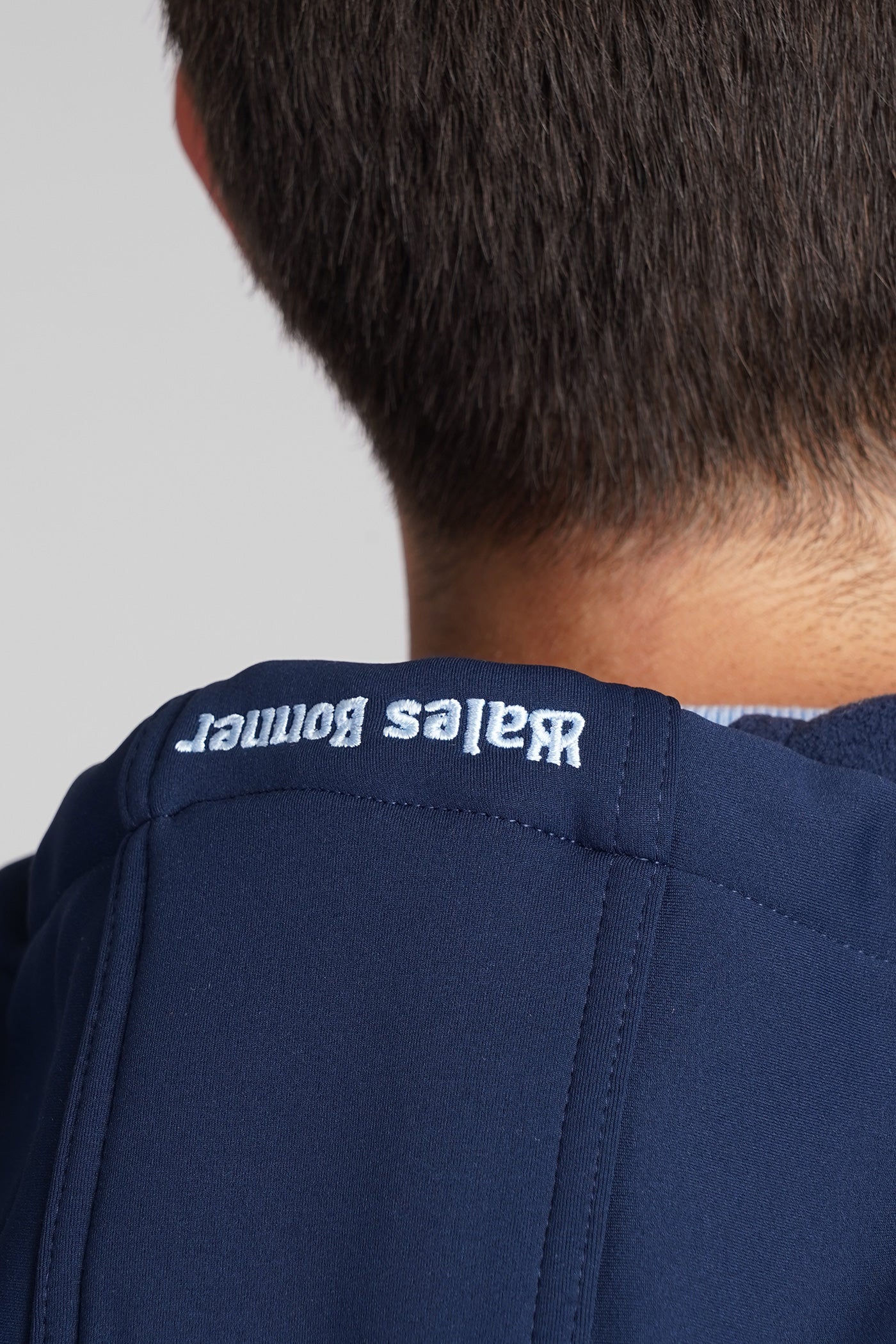 Track Hoodie Sweatshirt in blue polyester - Image 5