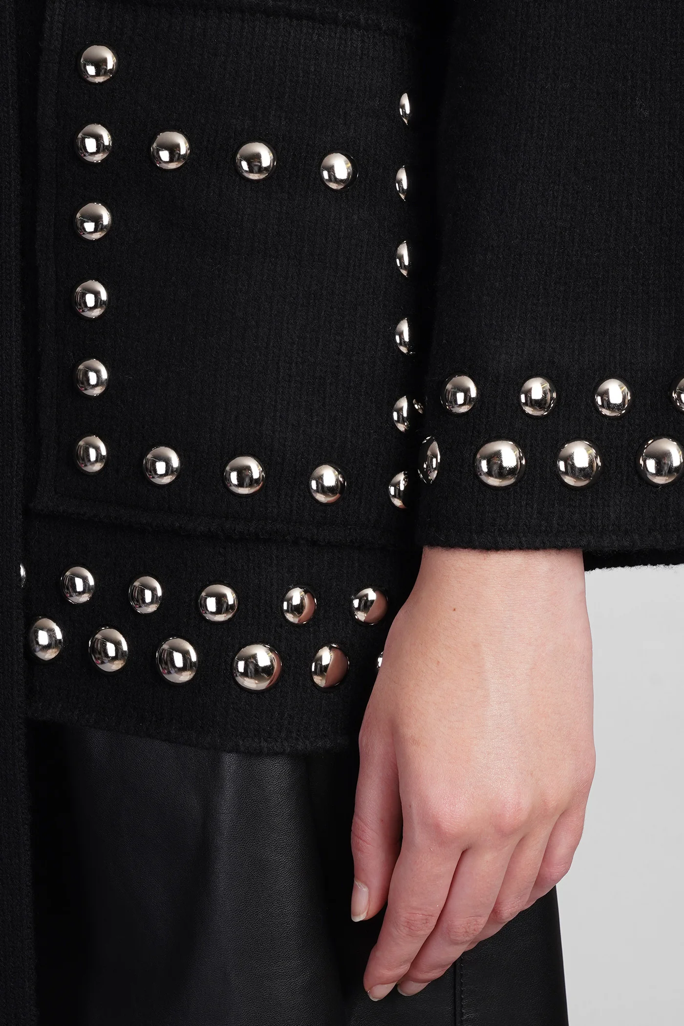 Cardigan in black wool - Image 5