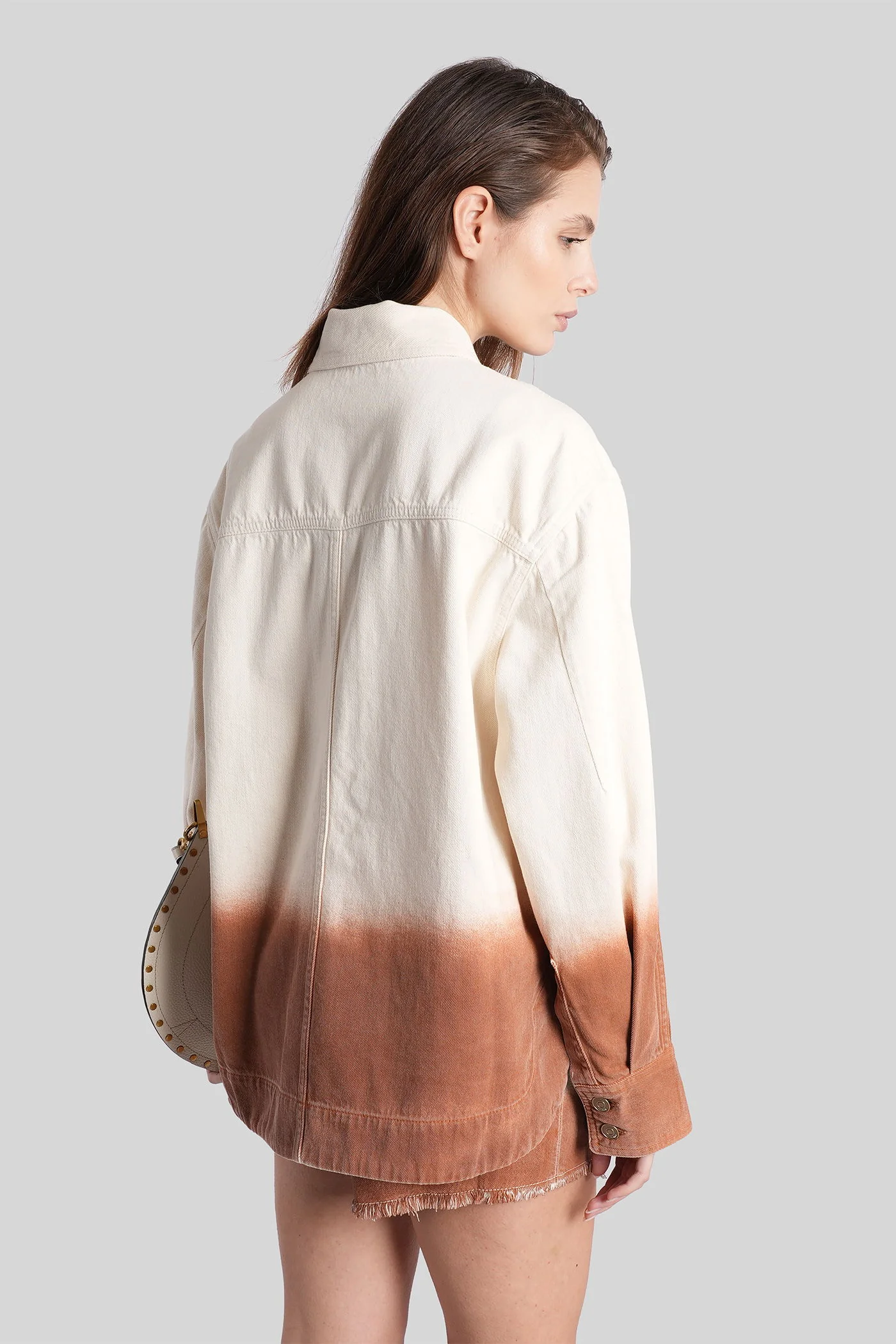 Denim Jackets in white cotton - Image 3