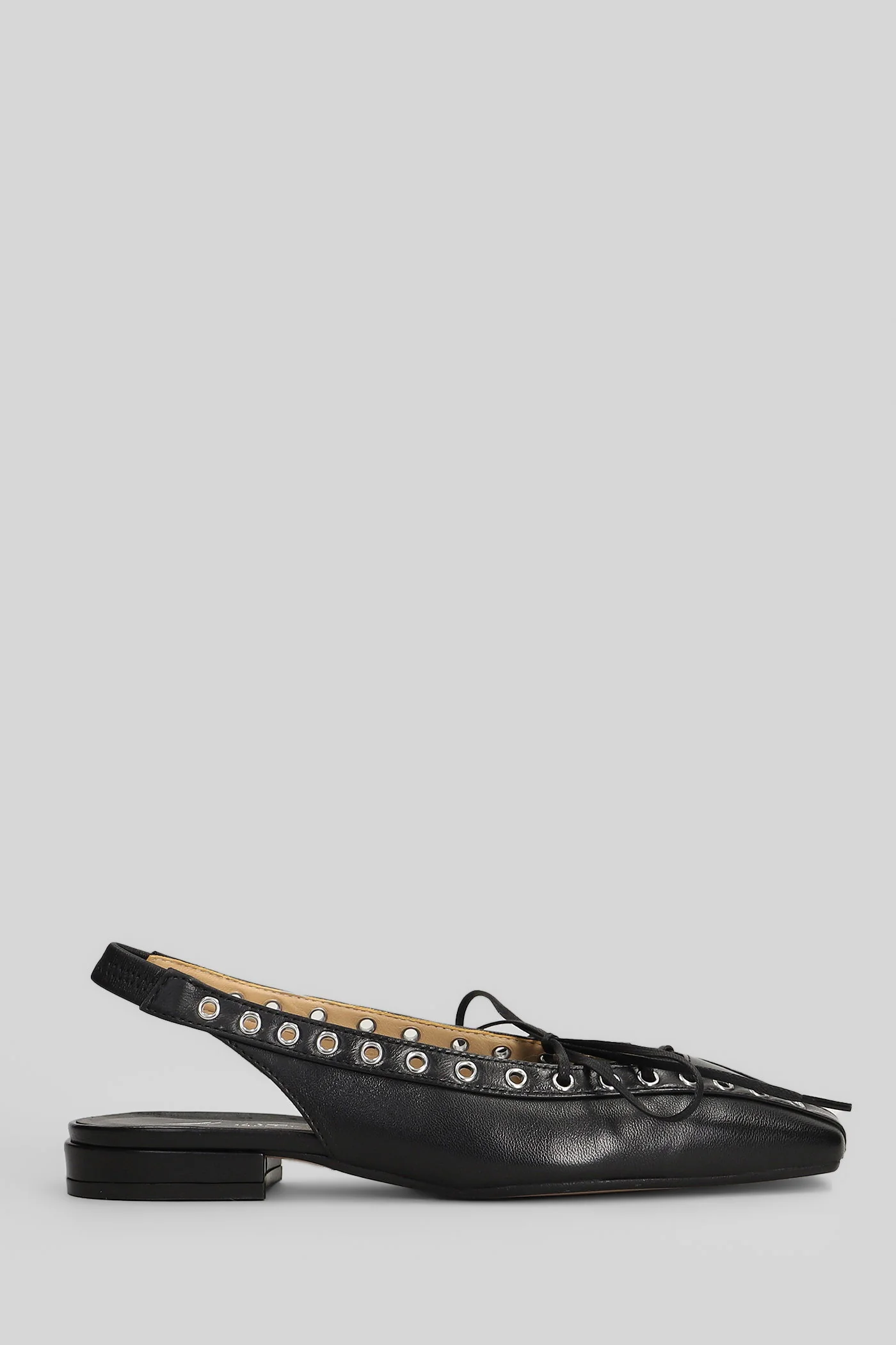 Ballet flats in black leather - Image 6