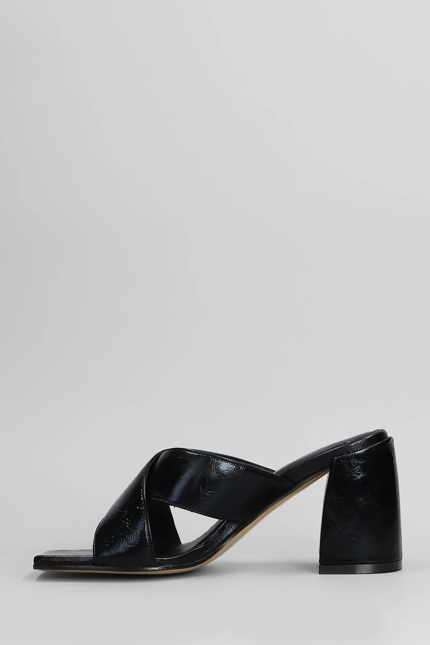 Slipper-Mule in black leather - Image 3