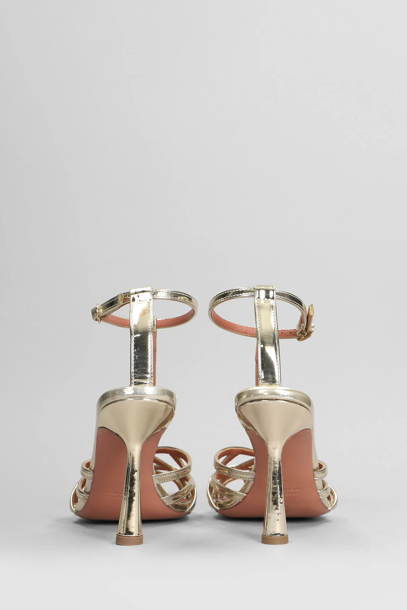 Lidia Sandals in platinum leather - Image 4