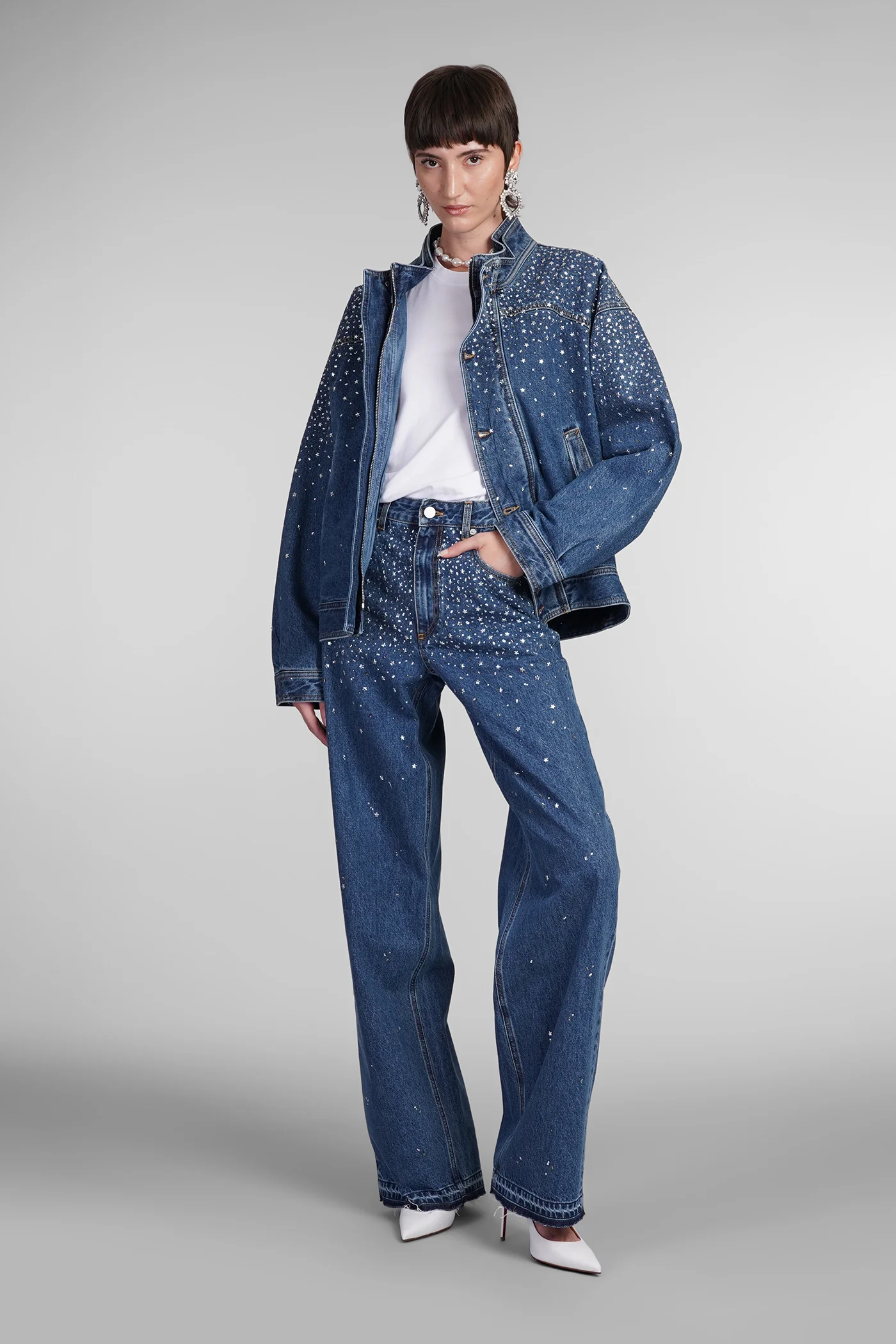 Jeans in blue cotton - Image 2