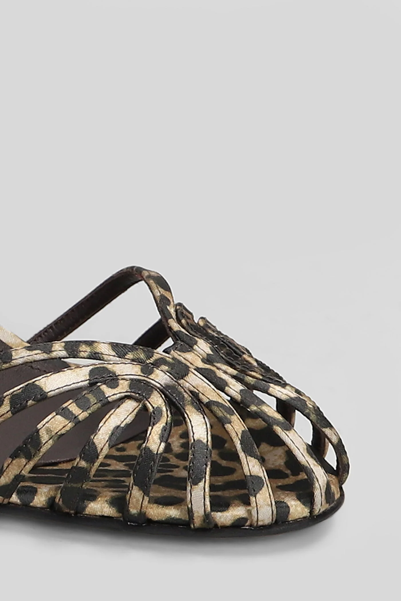 Ally 95 Sandals in Animalier satin - Image 5