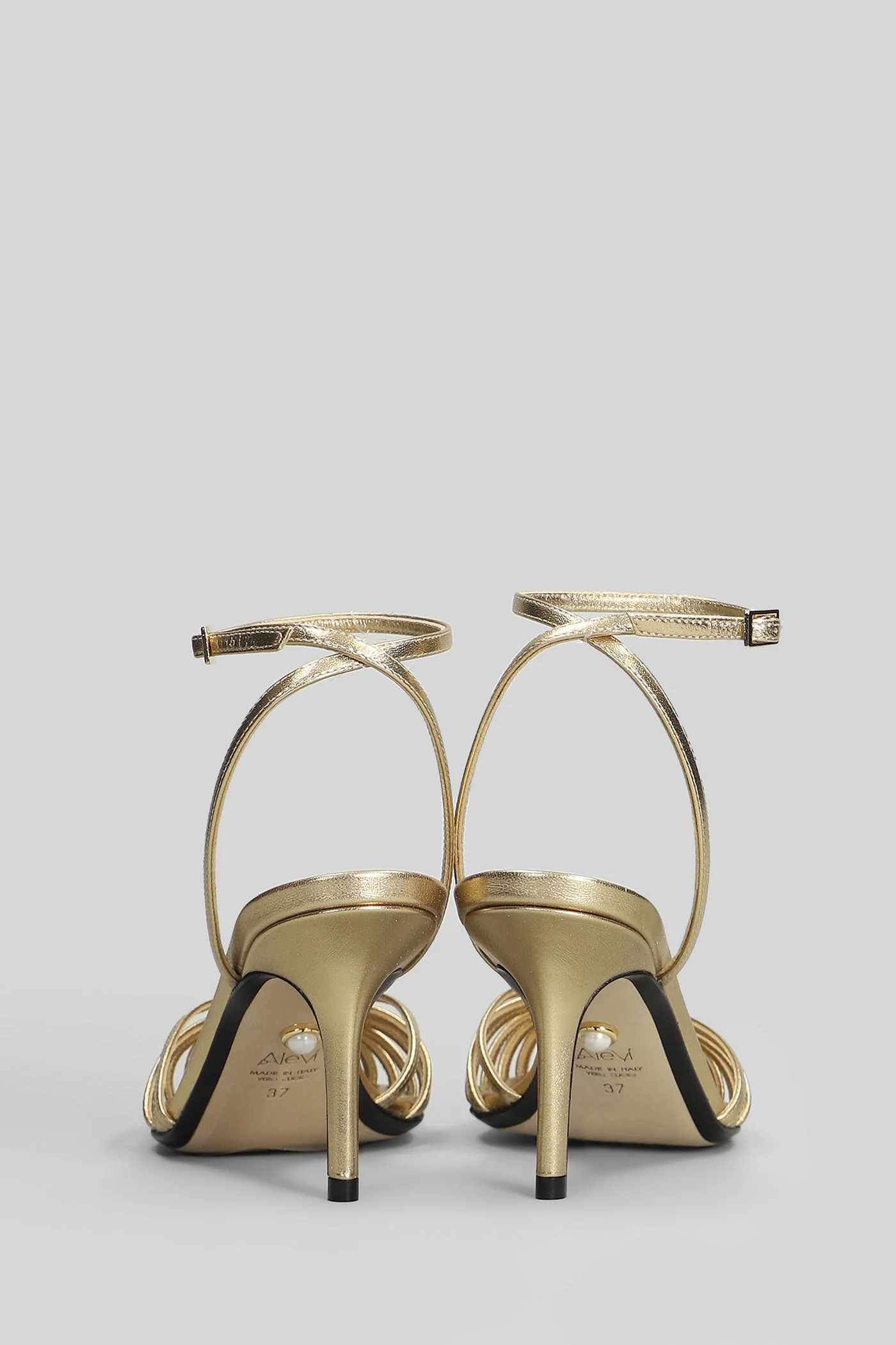 Blake 75 Sandals in gold leather - Image 4