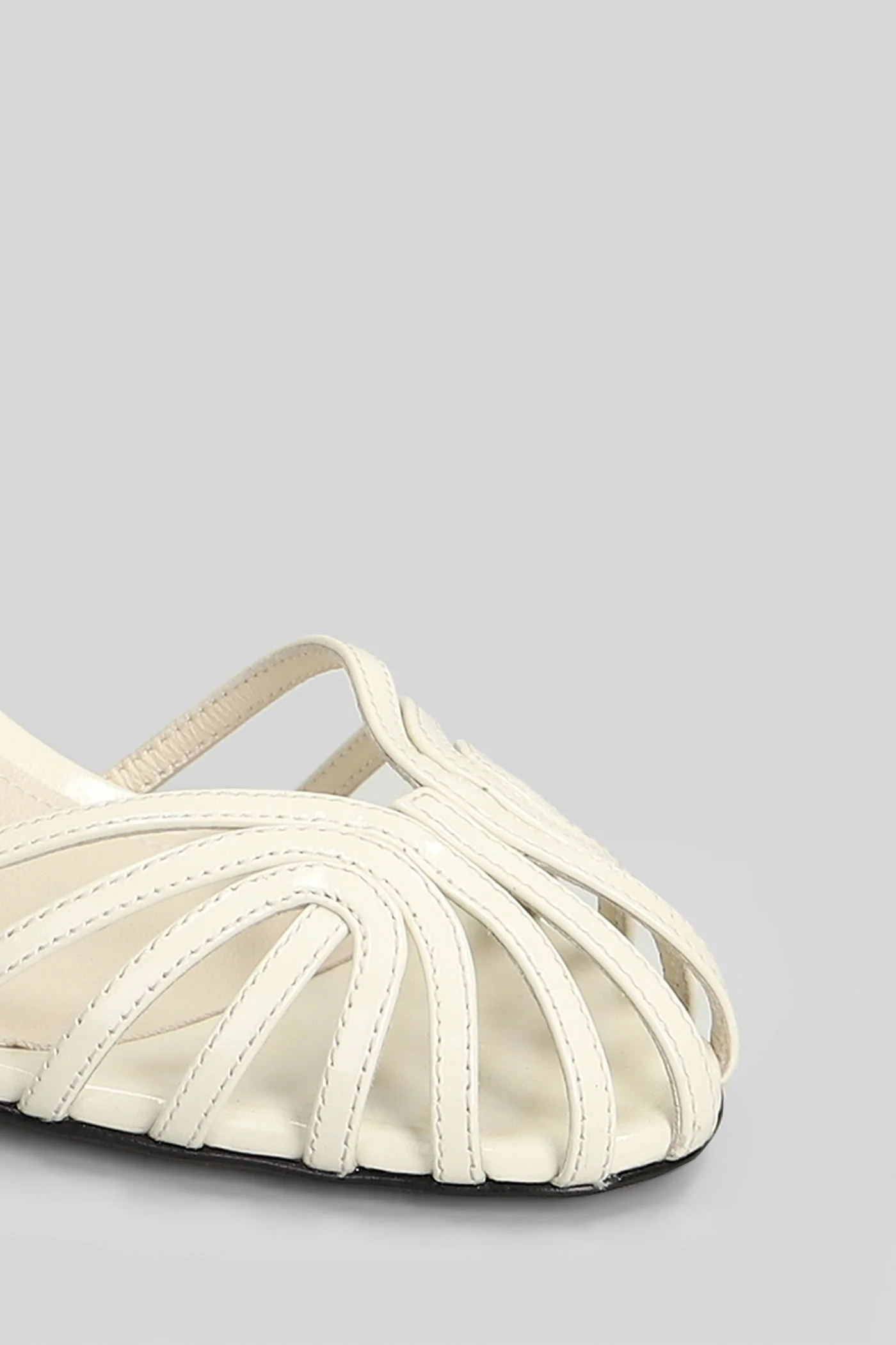 Blake 75 Sandals in white patent leather - Image 5