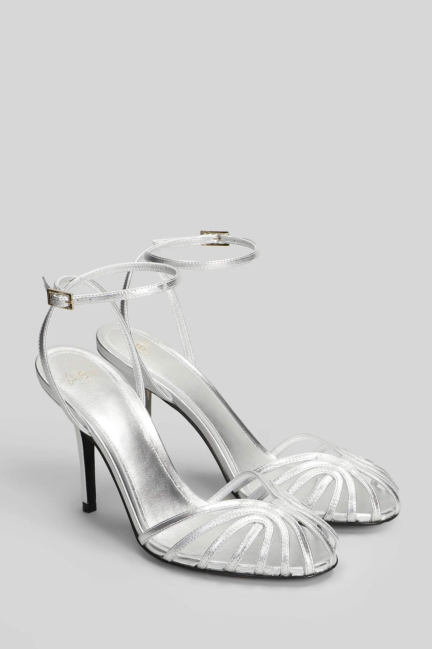Blake 95 Sandals in silver leather - Image 27