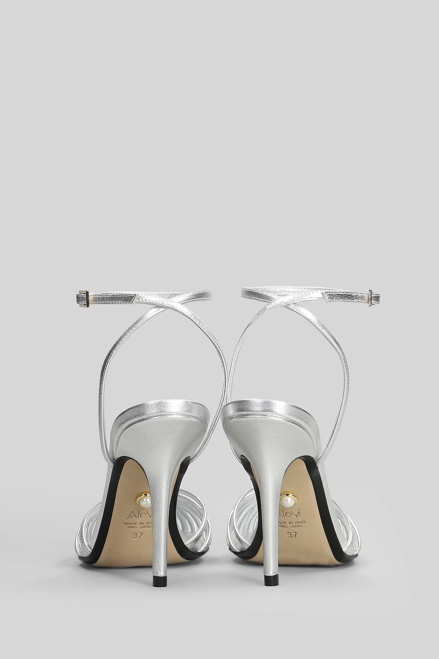 Blake 95 Sandals in silver leather - Image 89