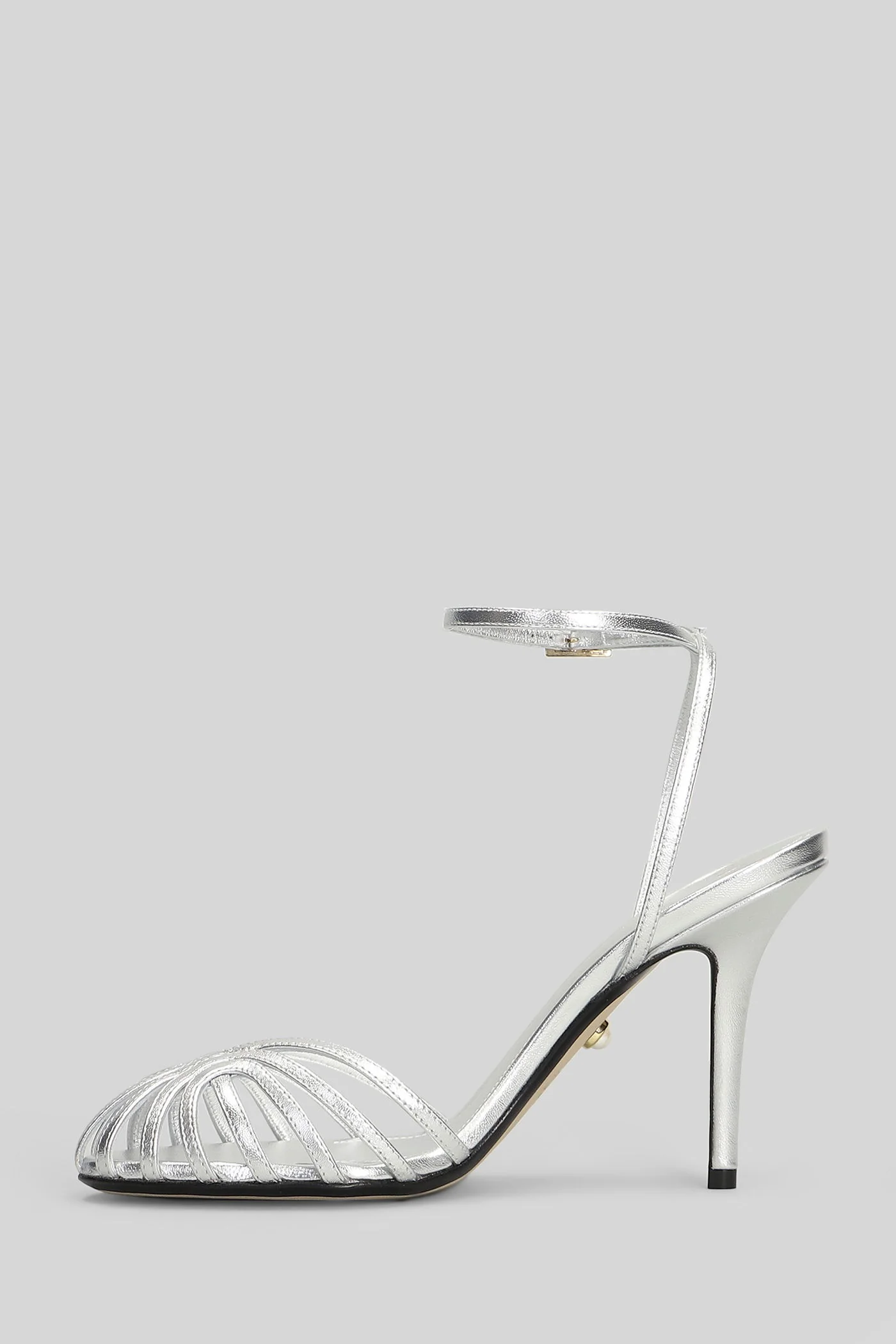 Blake 95 Sandals in silver leather - Image 93