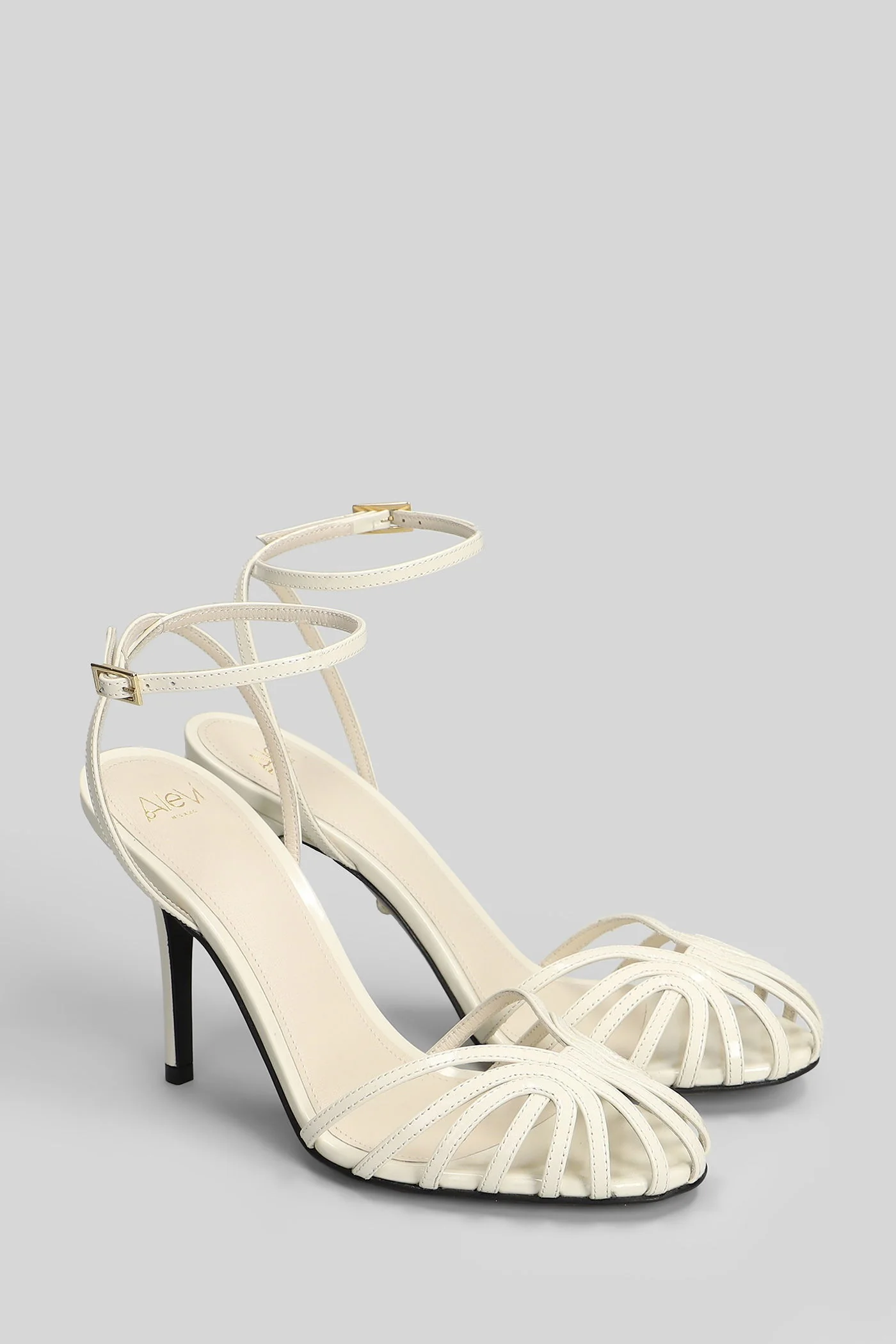 Blake 95 Sandals in white patent leather - Image 2