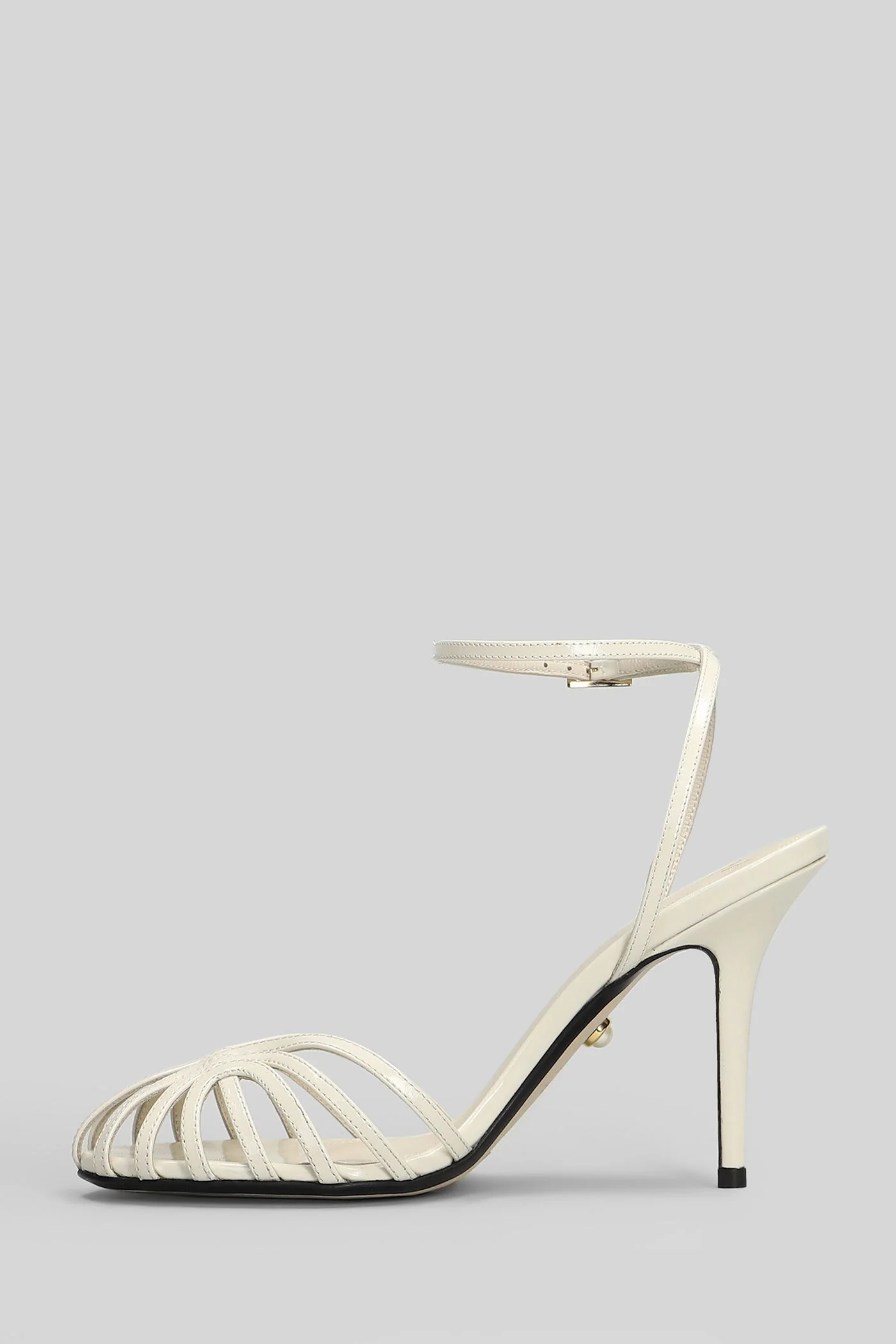 Blake 95 Sandals in white patent leather - Image 3