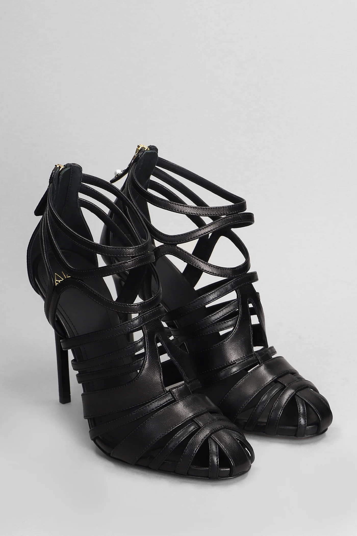 Jil 110 Sandals in black leather - Image 2