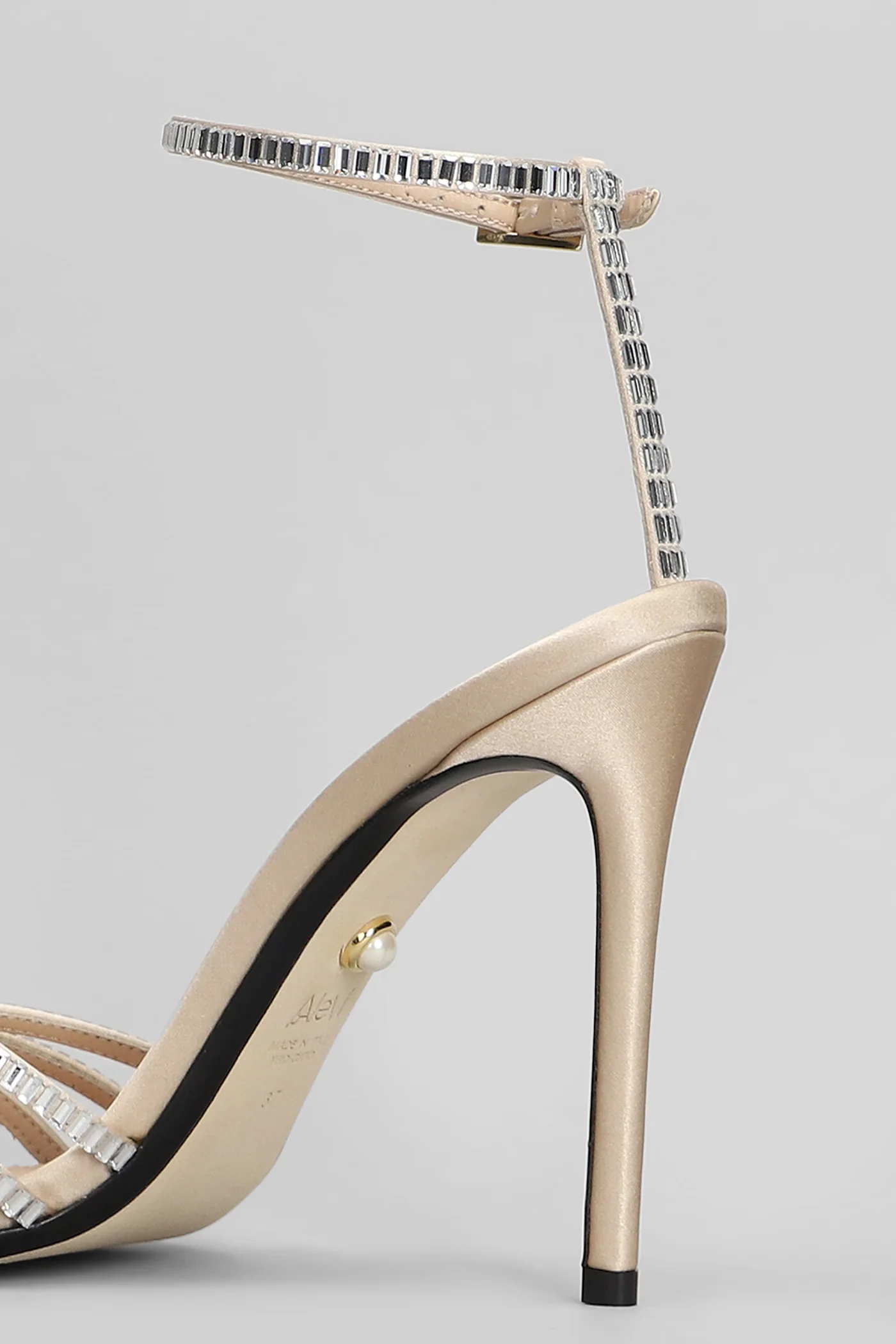 Penelope 110 Sandals in beige satin - Image 5