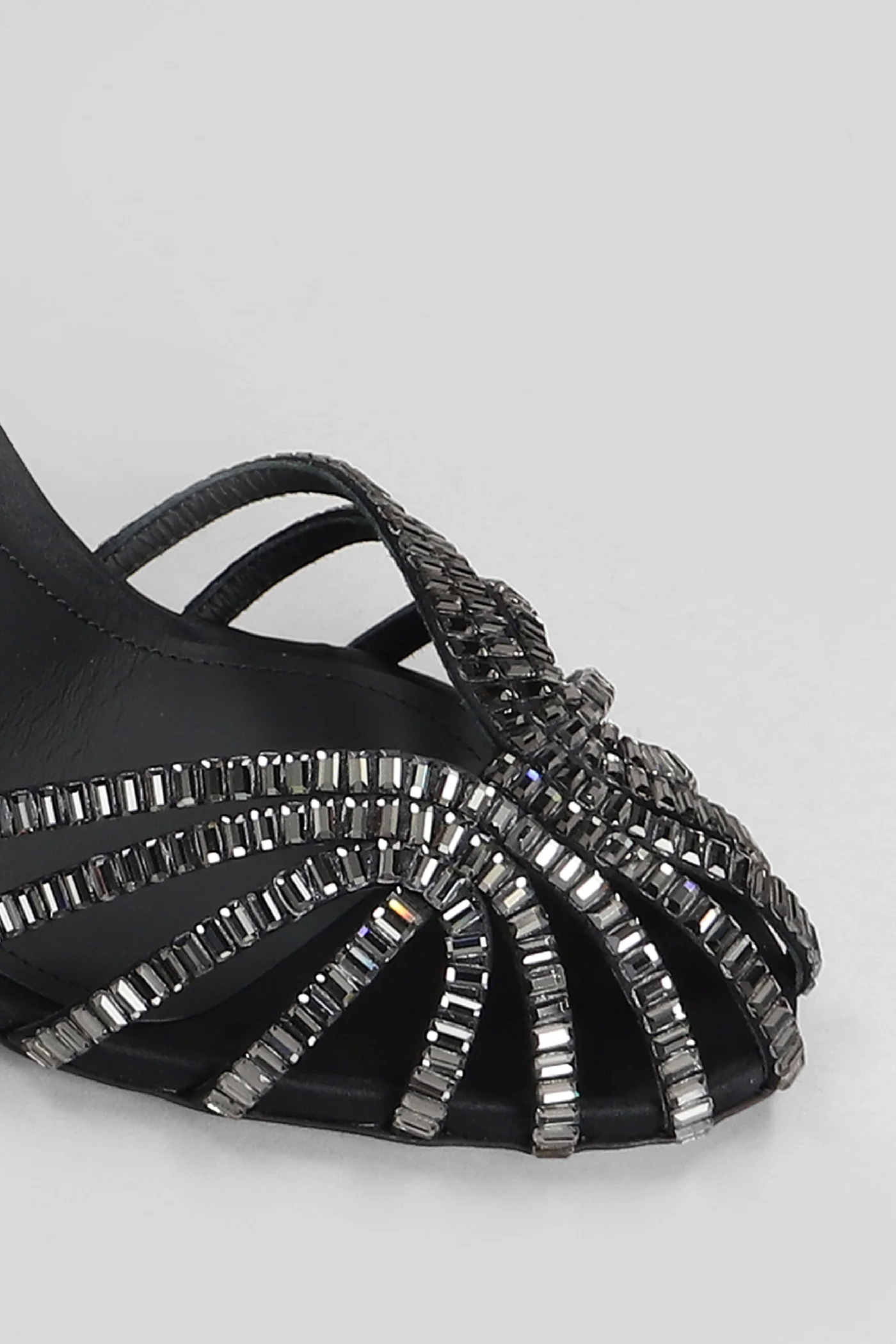 Penelope 110 Sandals in black fabric - Image 5