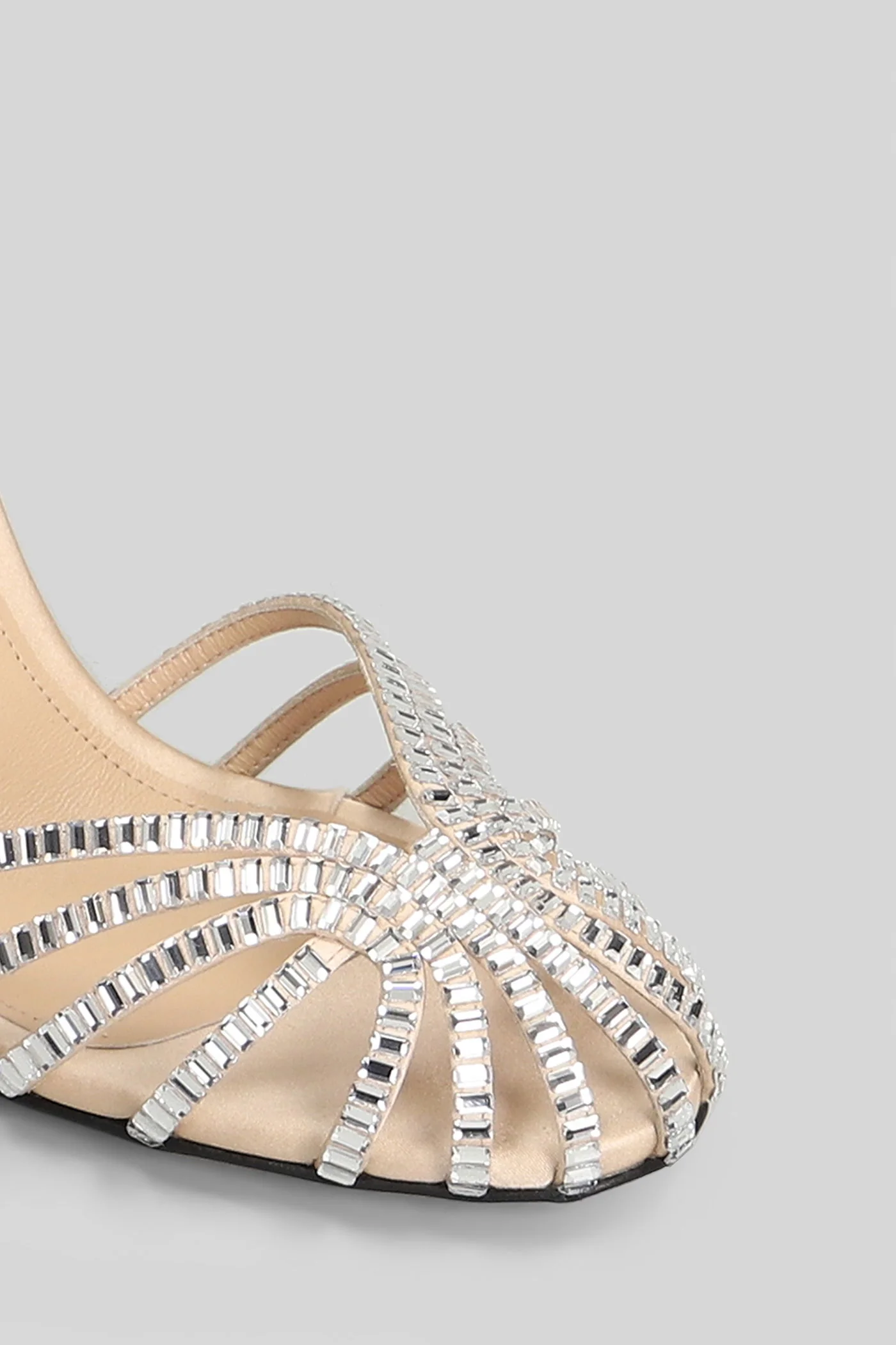 Penelope xtal 95 Sandals in powder satin - Image 5