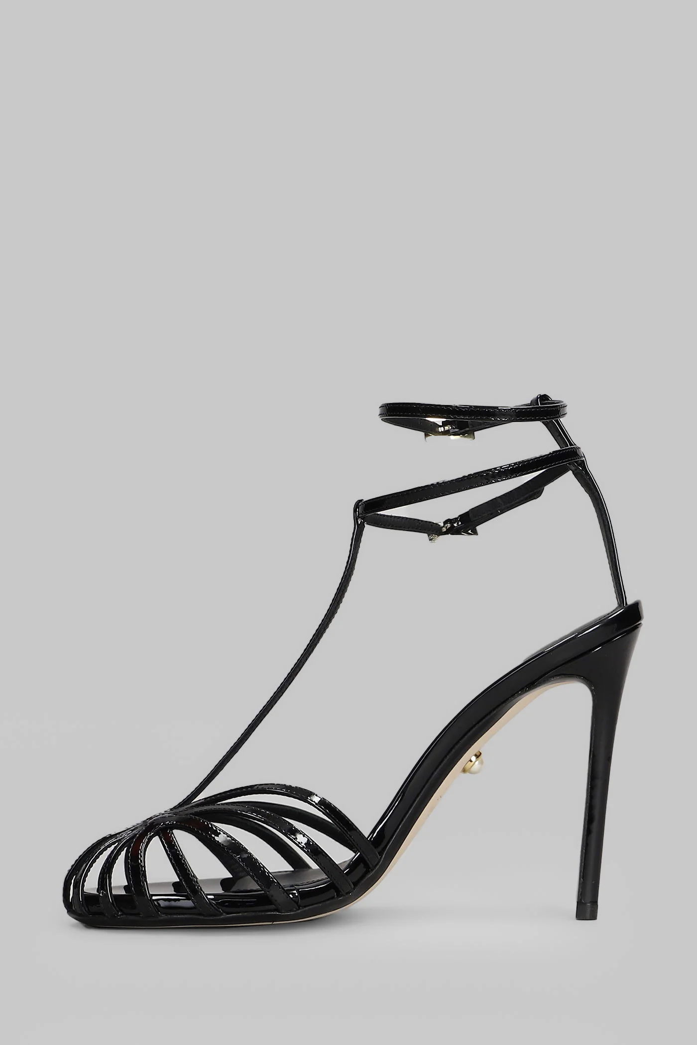 Stella 110 Sandals in black patent leather - Image 3
