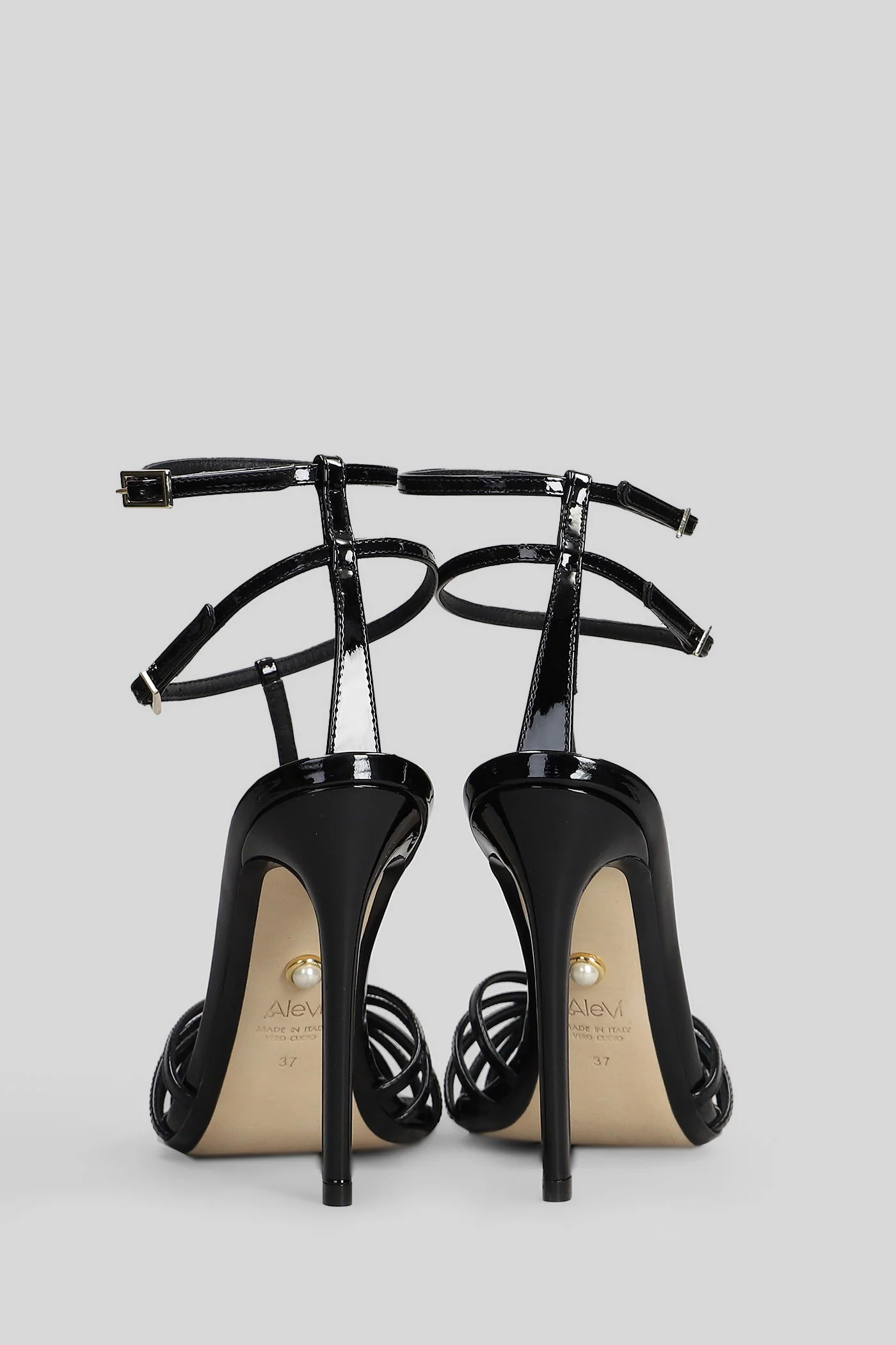 Stella 110 Sandals in black patent leather - Image 4