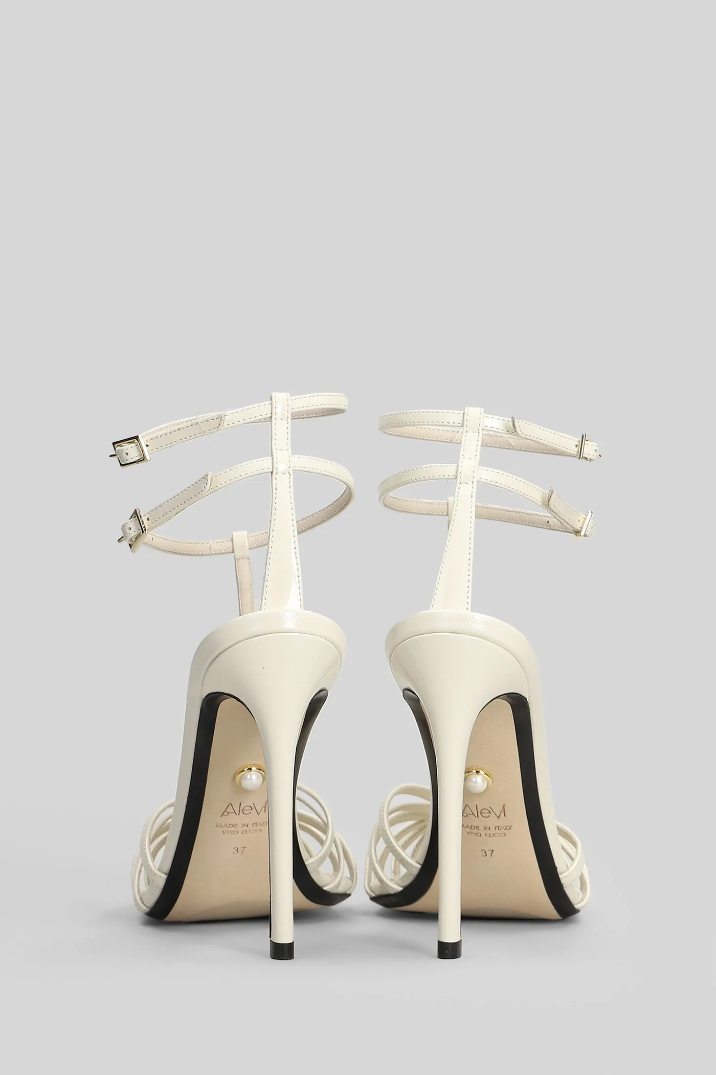 Stella 110 Sandals in white patent leather - Image 4