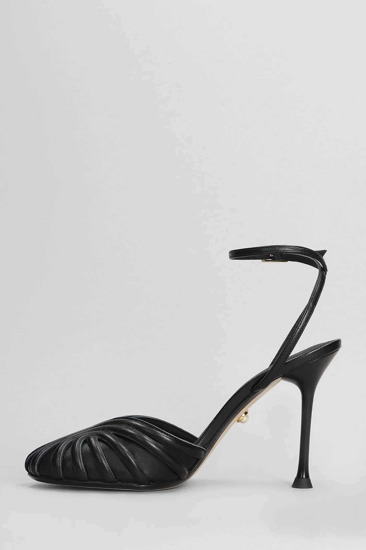 Thalia 095 Pumps in black leather - Image 3