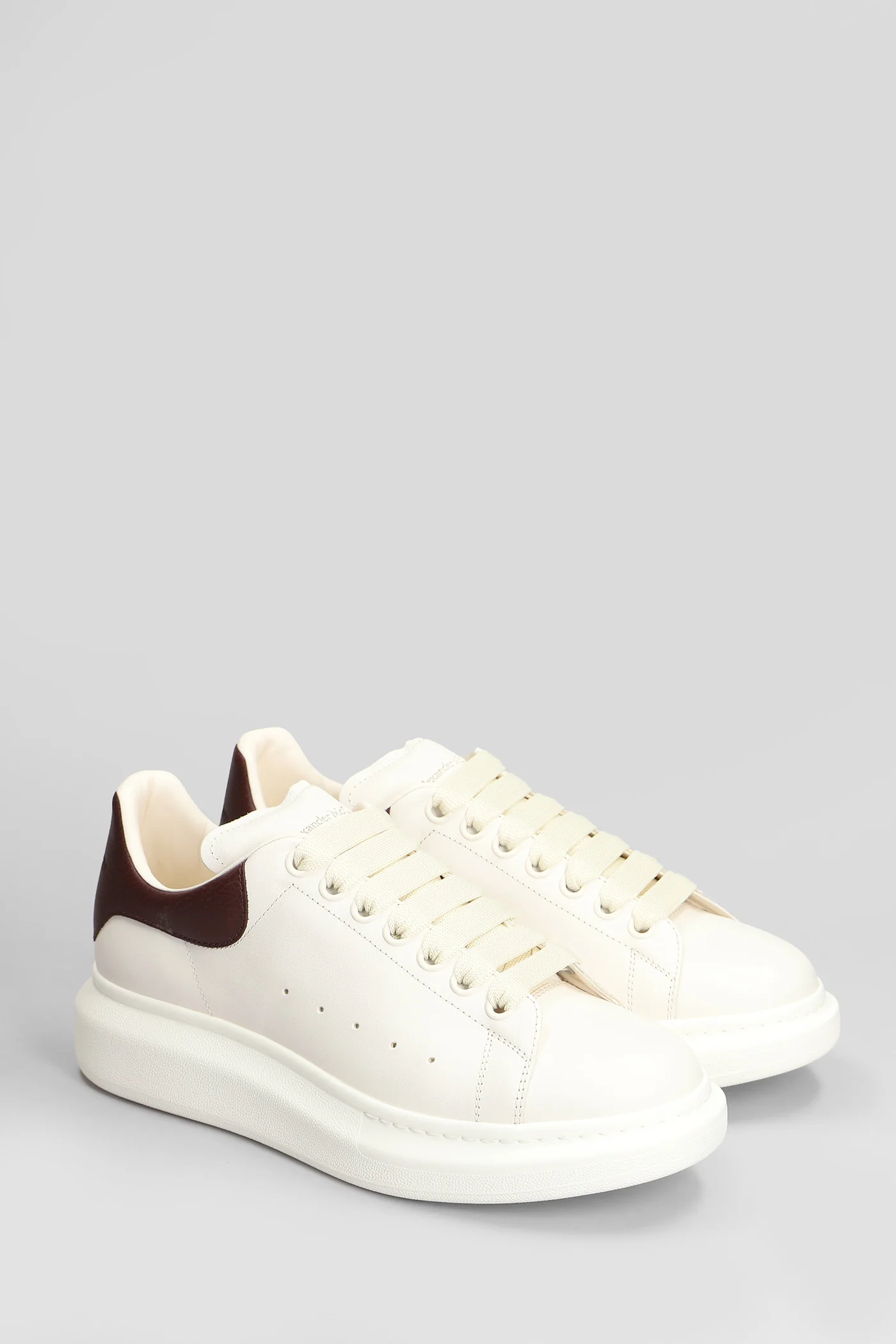 Oversize sneak Sneakers in beige leather - Image 32