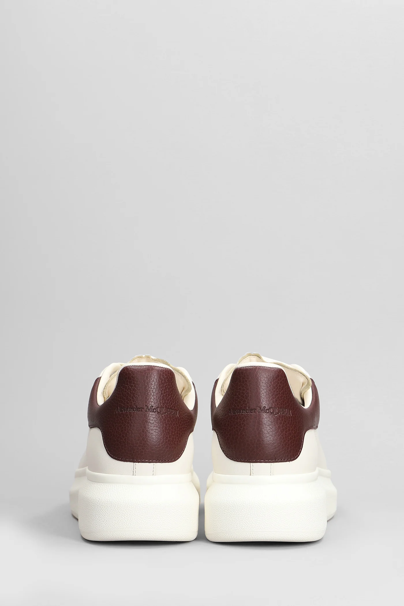 Oversize sneak Sneakers in beige leather - Image 9