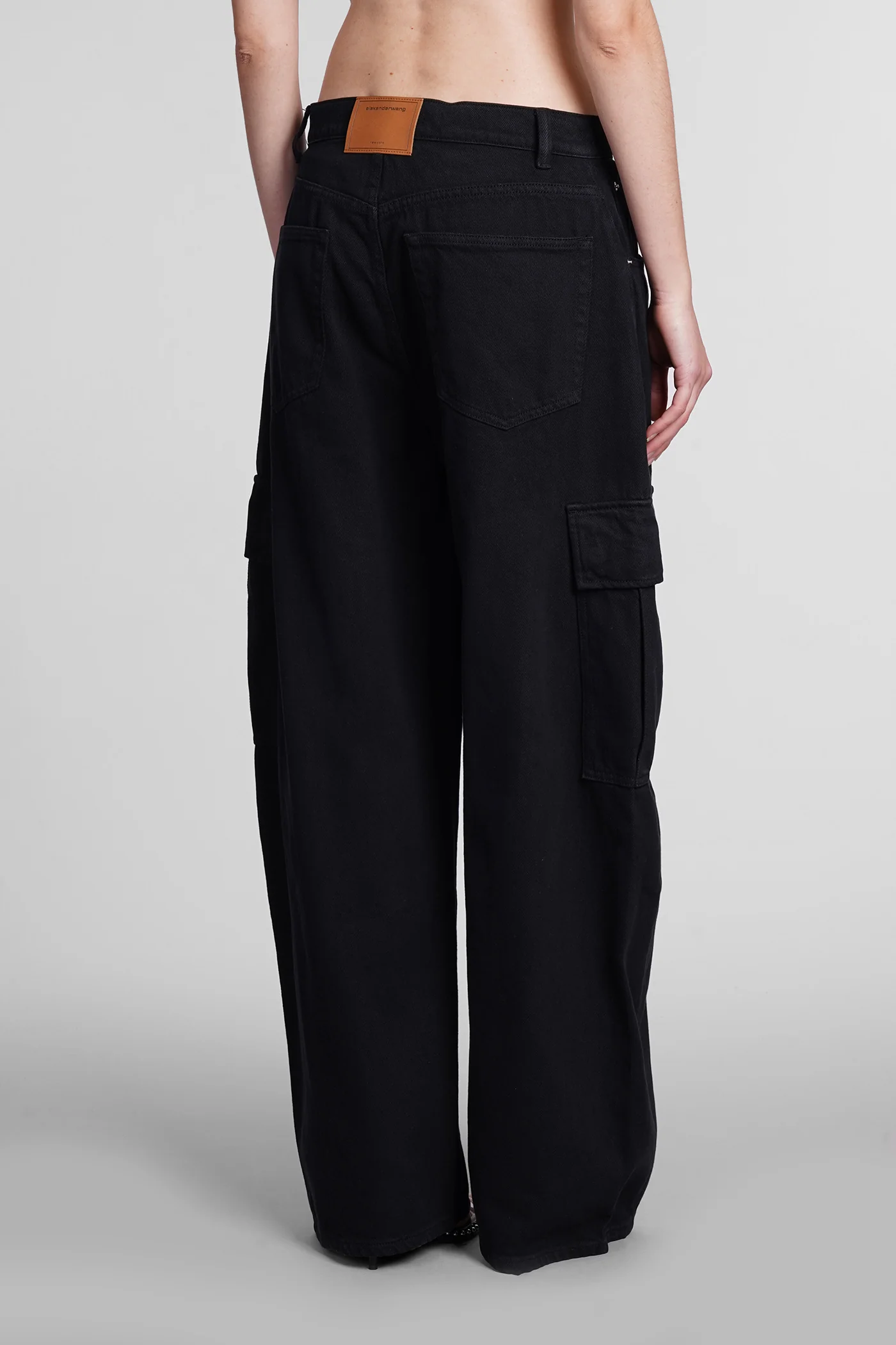 Jeans in black cotton - Image 3