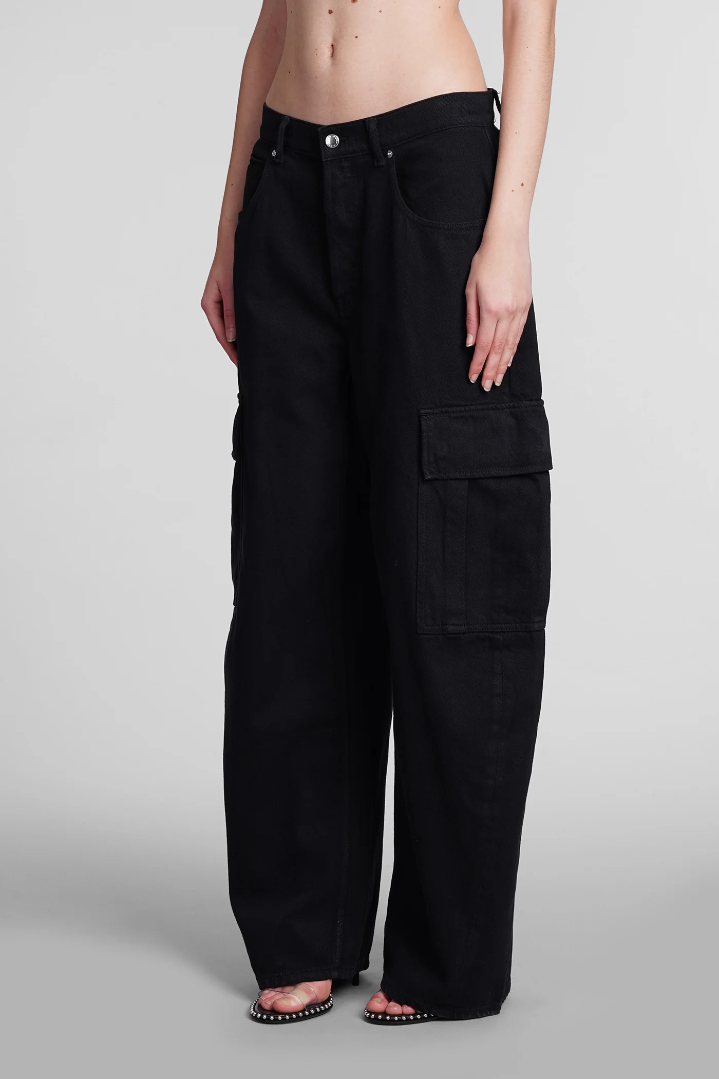 Jeans in black cotton - Image 4