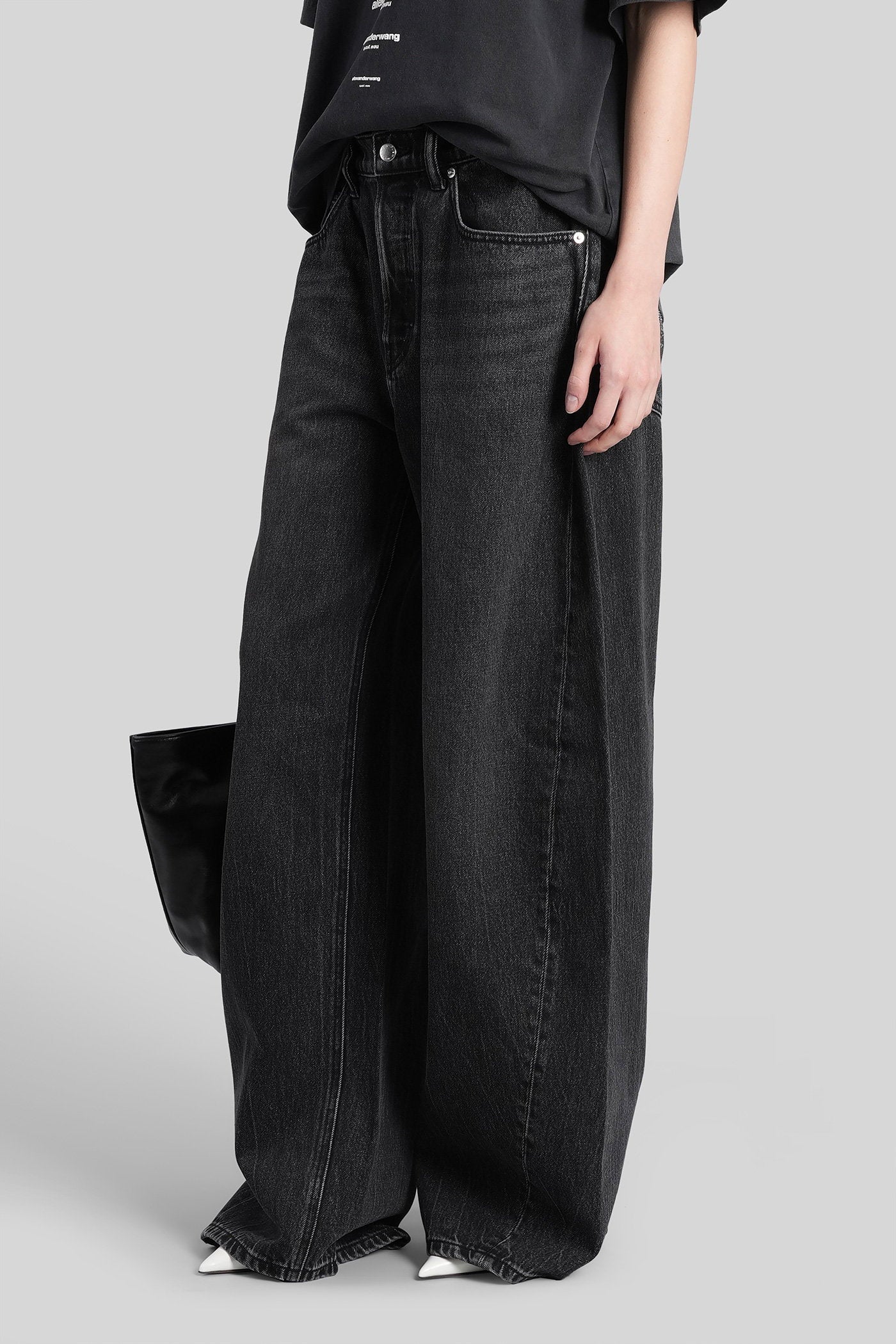 Jeans in black cotton - Image 4