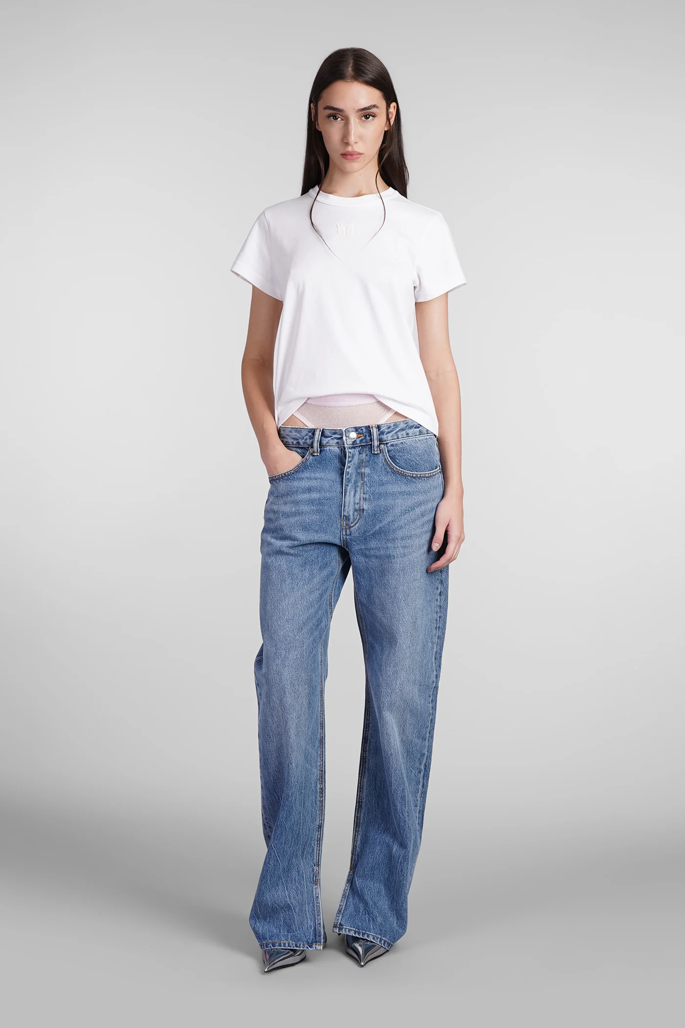 Jeans in blue cotton - Image 2