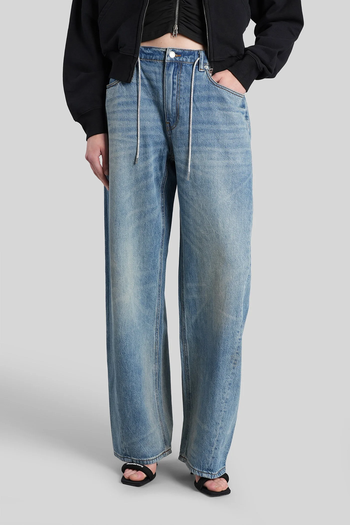 Jeans in blue cotton