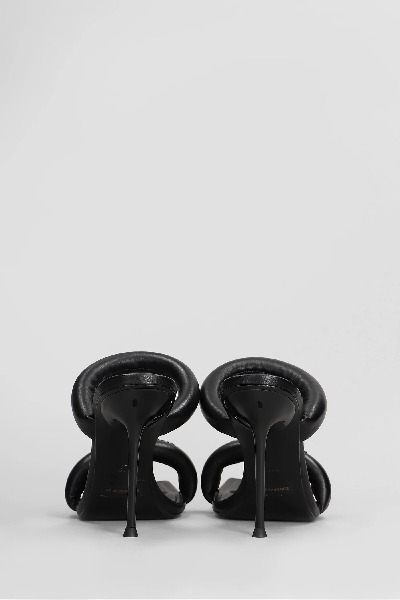 Julie 105 Sandals in black leather - Image 4
