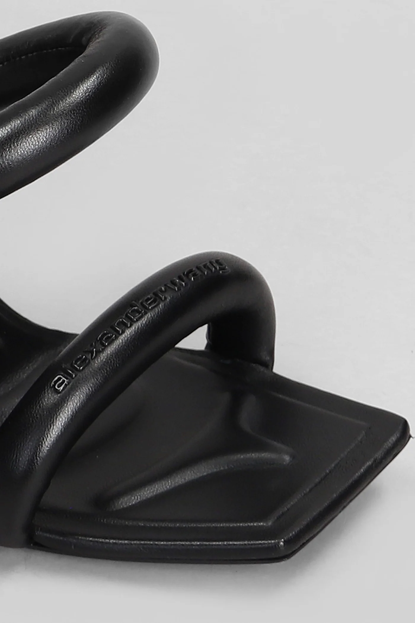 Julie 105 Sandals in black leather - Image 5