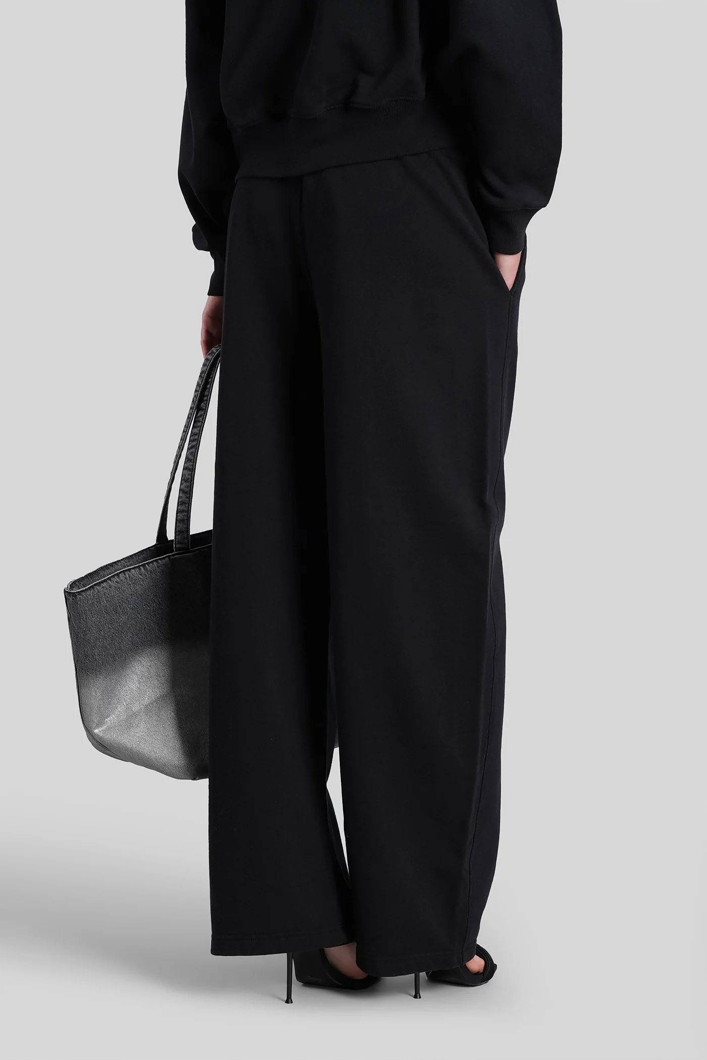 Pants in black cotton - Image 3