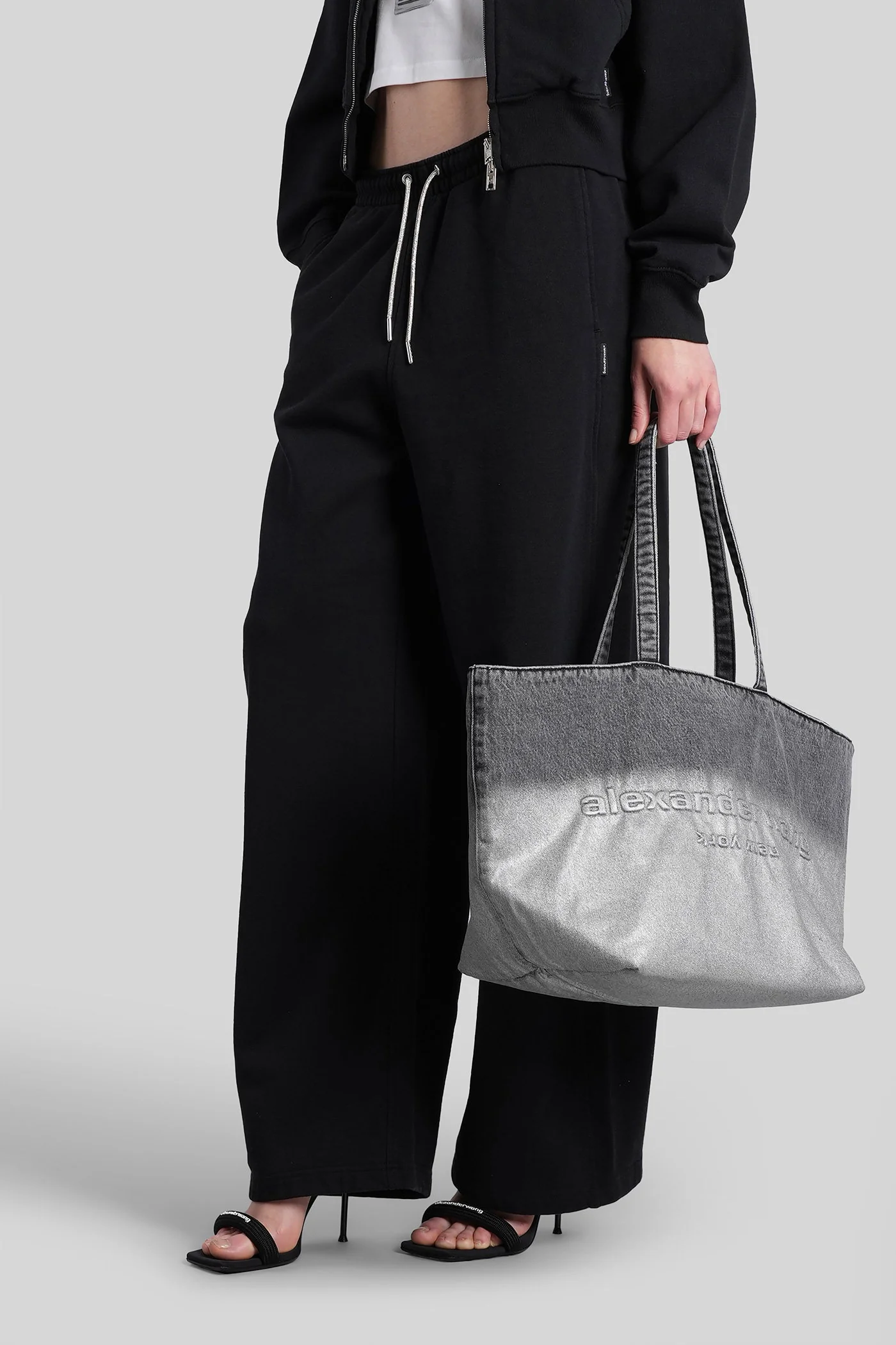 Pants in black cotton - Image 4