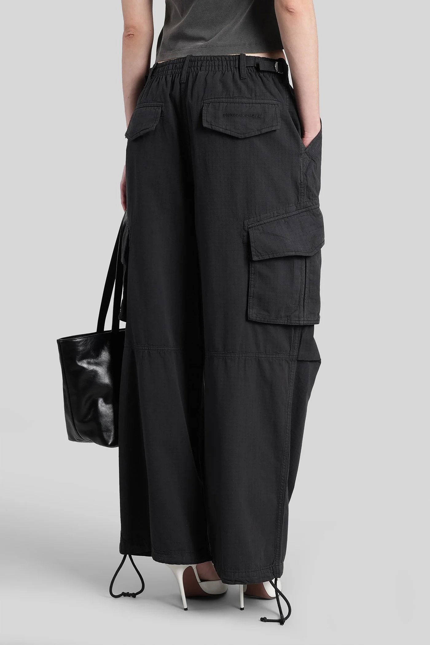 Pants in black cotton - Image 3
