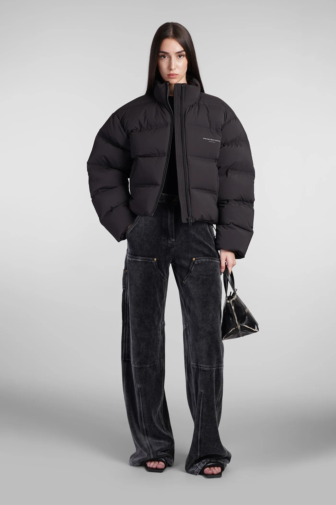 Pants in black cotton - Image 2