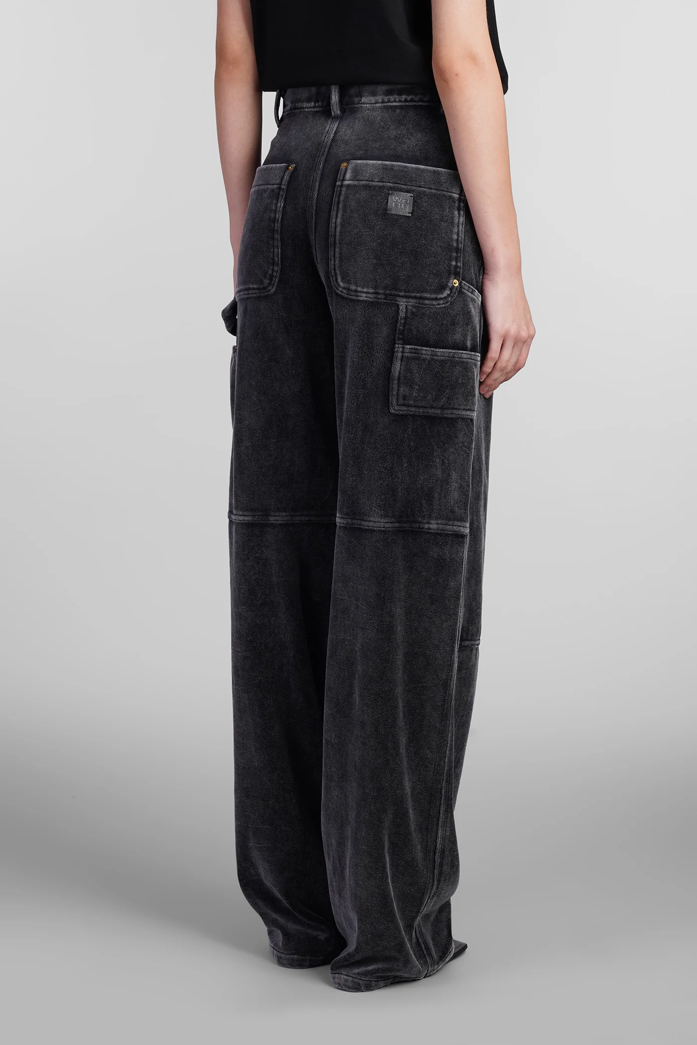 Pants in black cotton - Image 3