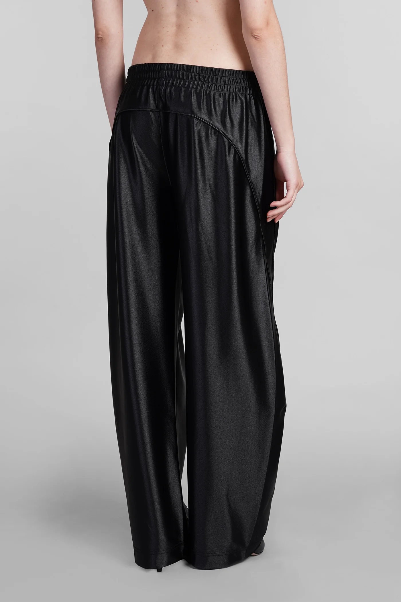 Pants in black polyester - Image 3