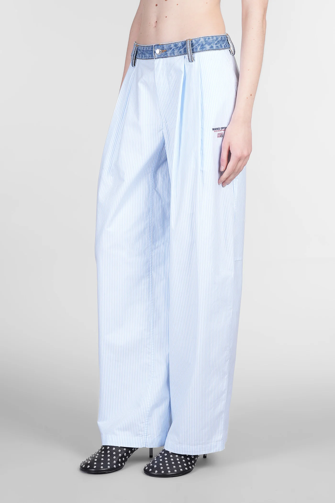 Pants in blue cotton - Image 4