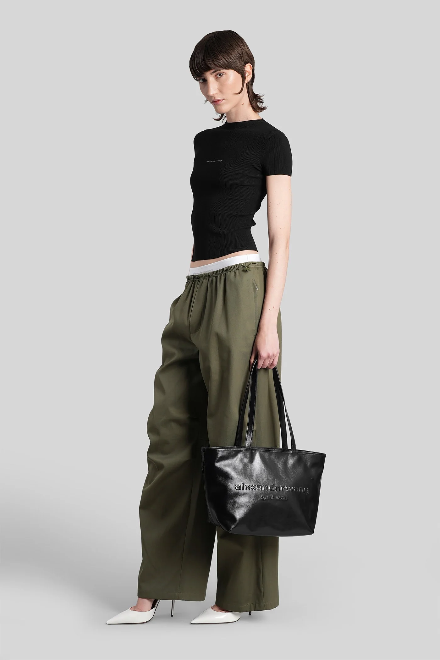 Pants in green cotton - Image 2