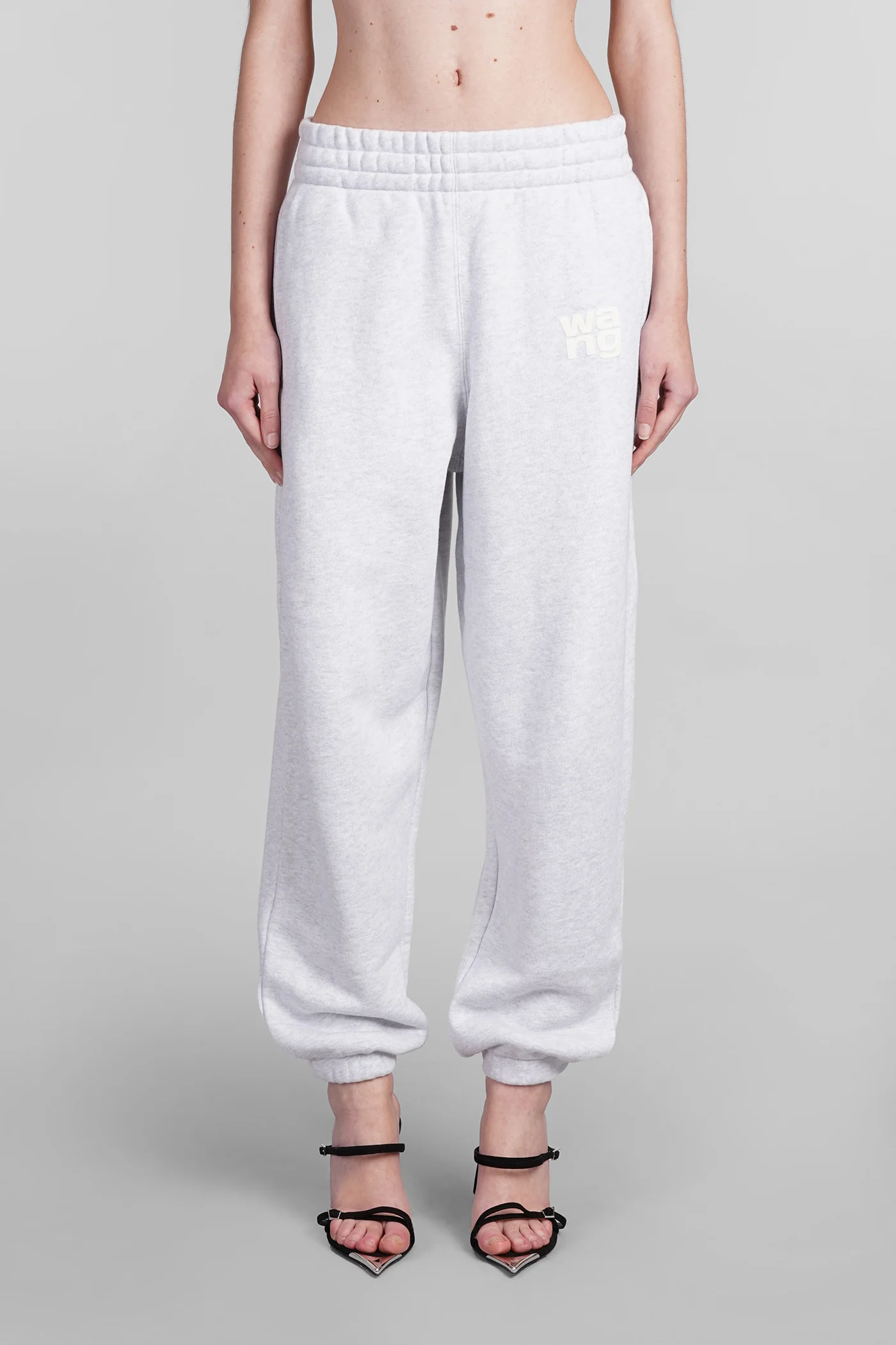 Pants in grey cotton