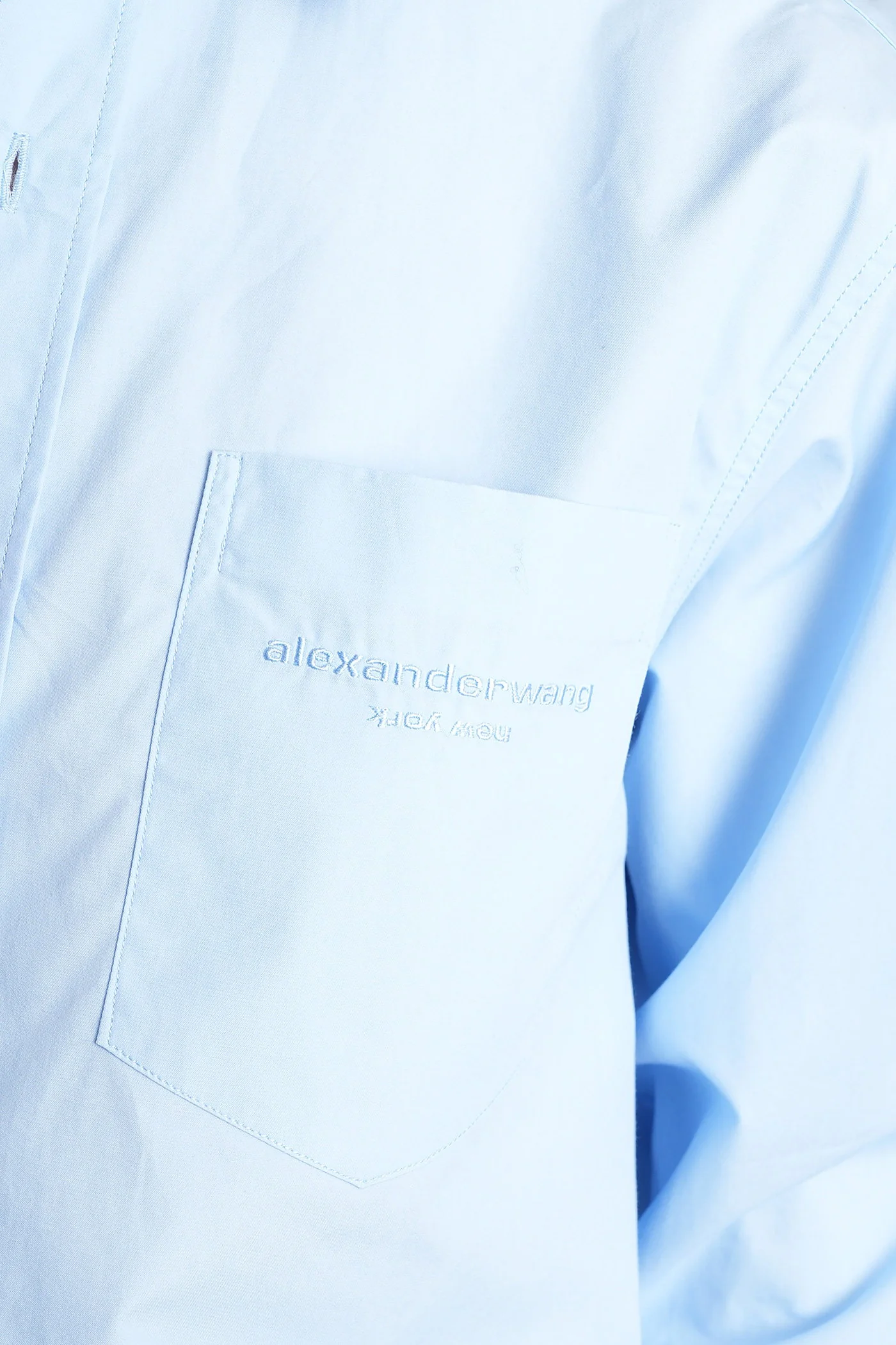 Shirt in cyan cotton - Image 5