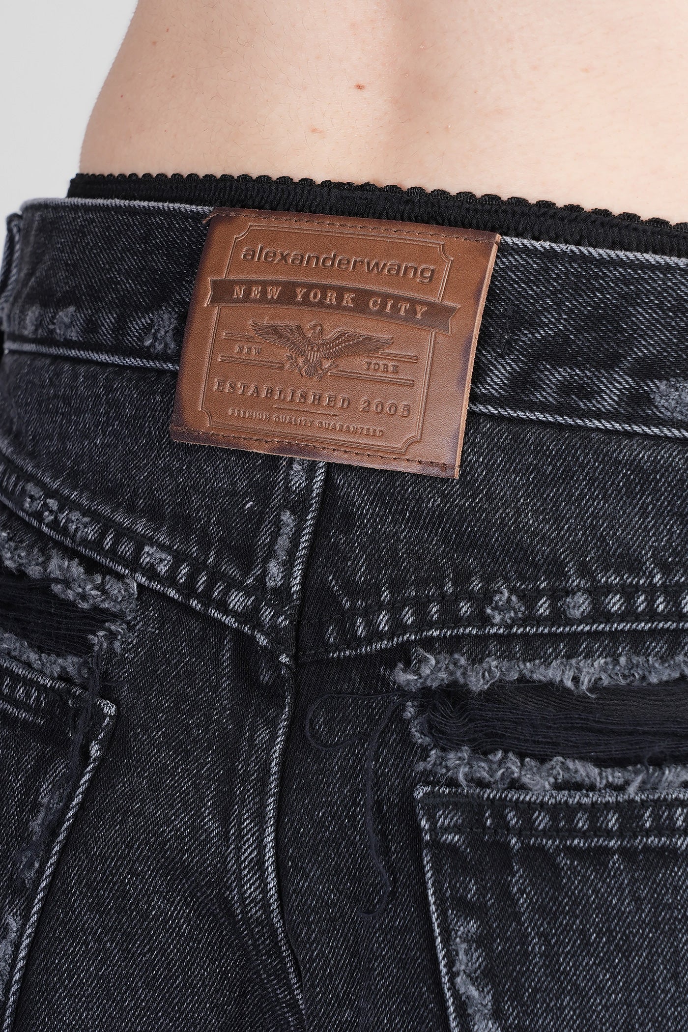 Shorts in black cotton - Image 5