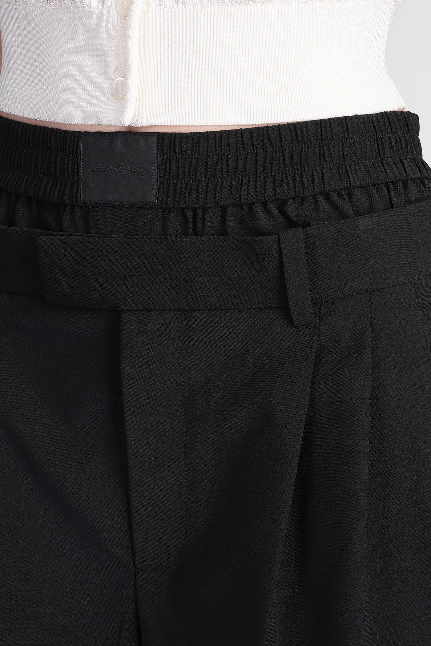 Shorts in black wool - Image 5