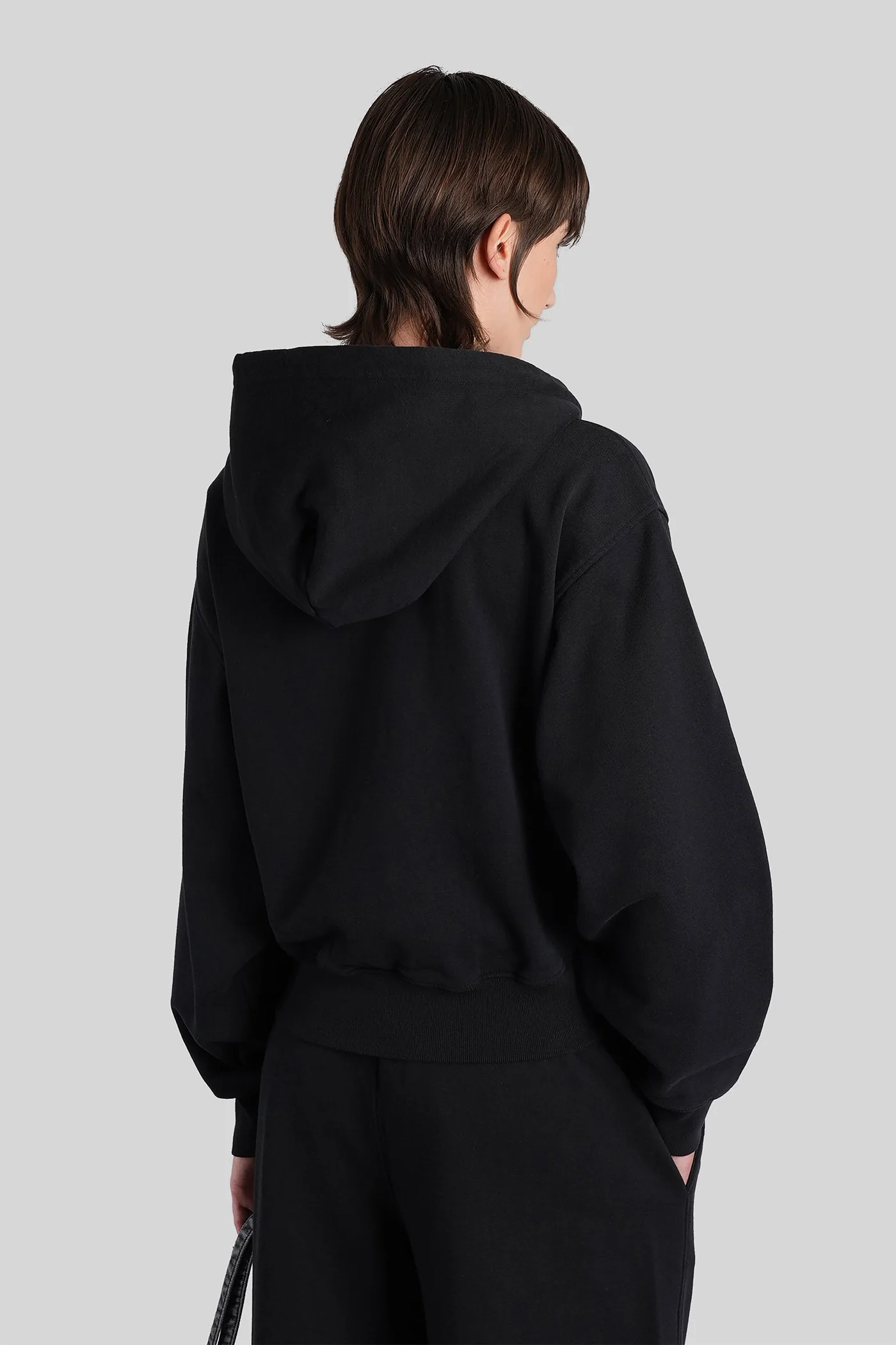 Sweatshirt in black cotton - Image 3